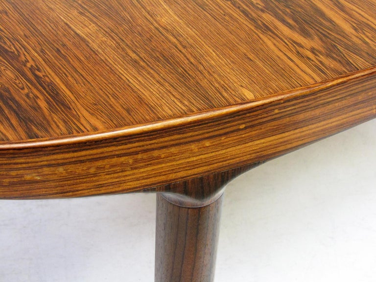 Hardwood 1960s Danish Banquet Dining Table in Rio Rosewood by Harry Ostergaard