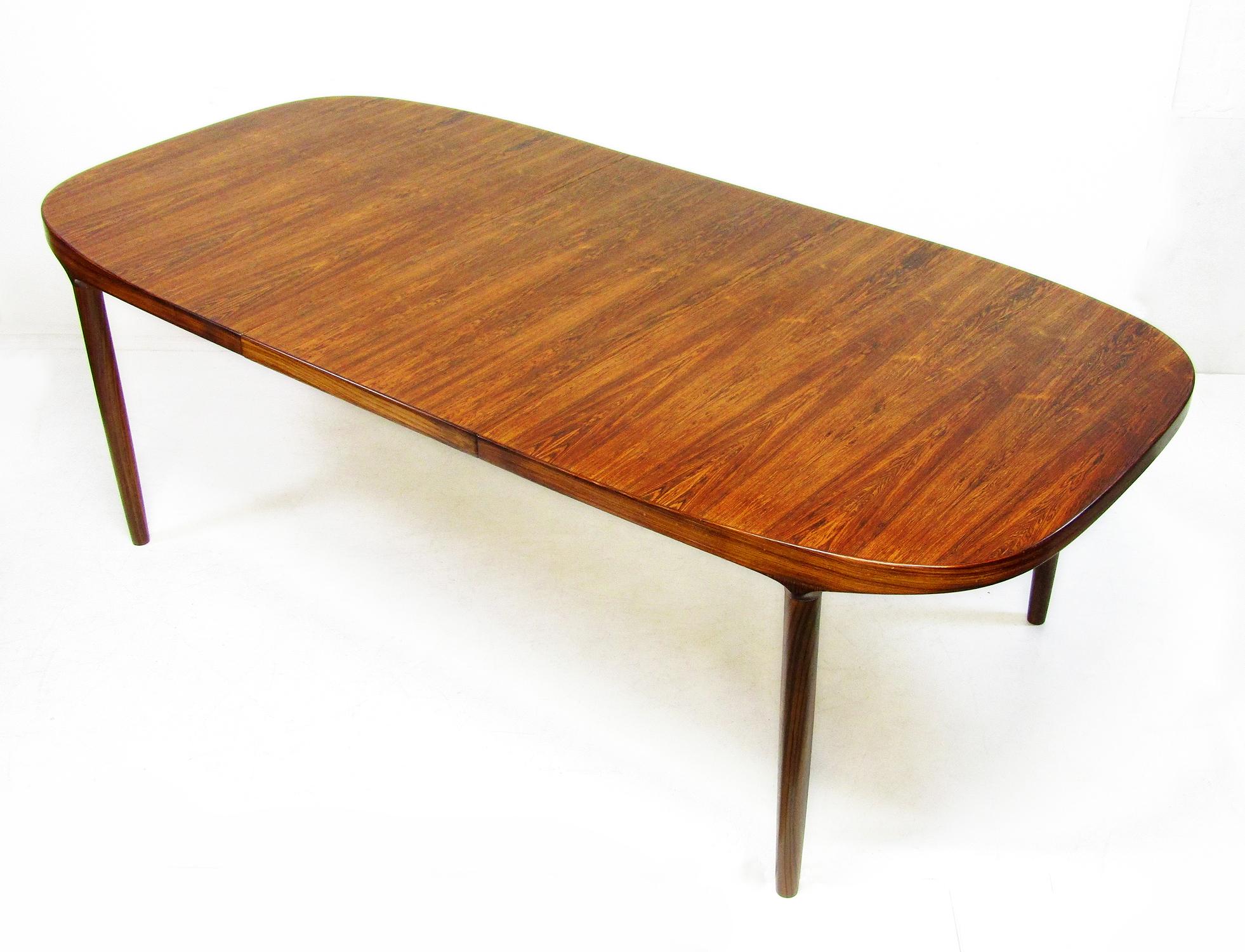 1960s Danish Banquet Dining Table in Rio Rosewood by Harry Ostergaard 2