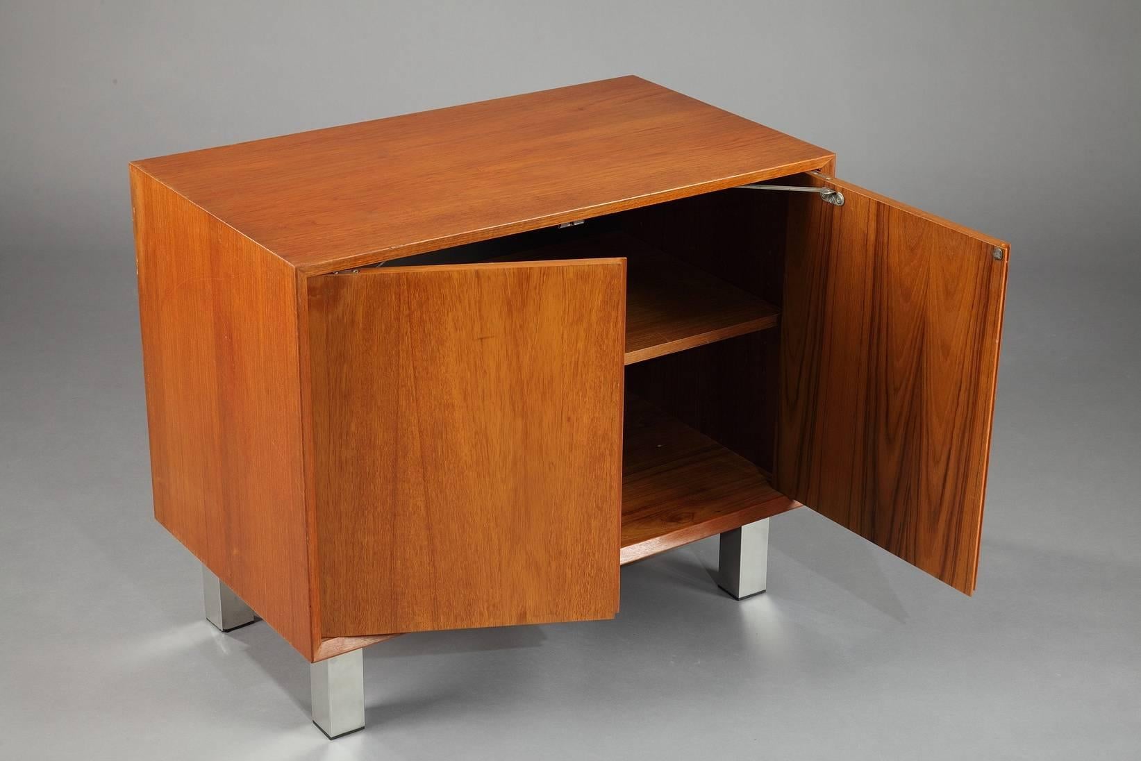 Scandinavian Modern 1960s Danish Cabinet in Teak Veneer For Sale