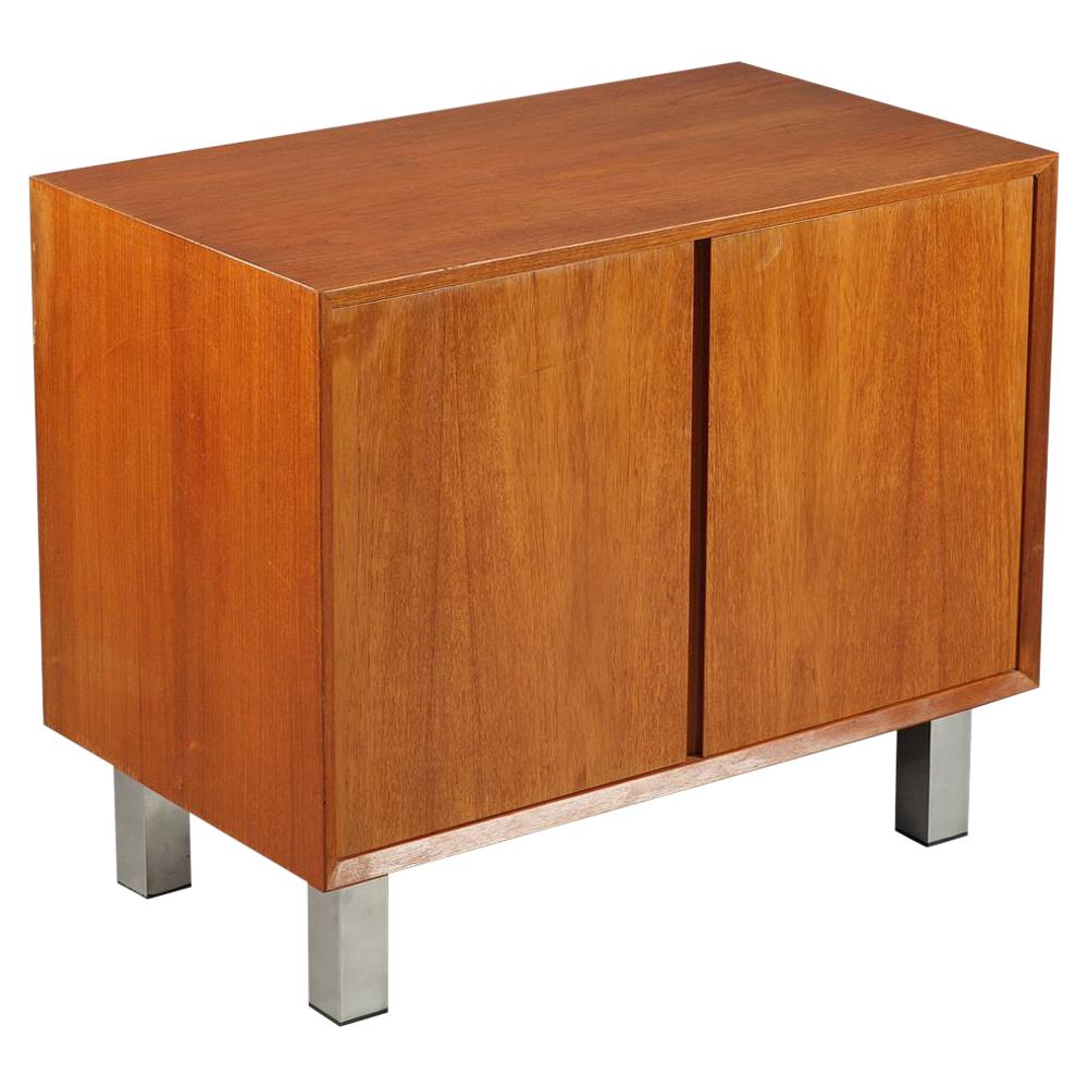 Vintage Teak Cabinet Small Craft Wood Handmade Carved Cupboard Furniture Hexagon 