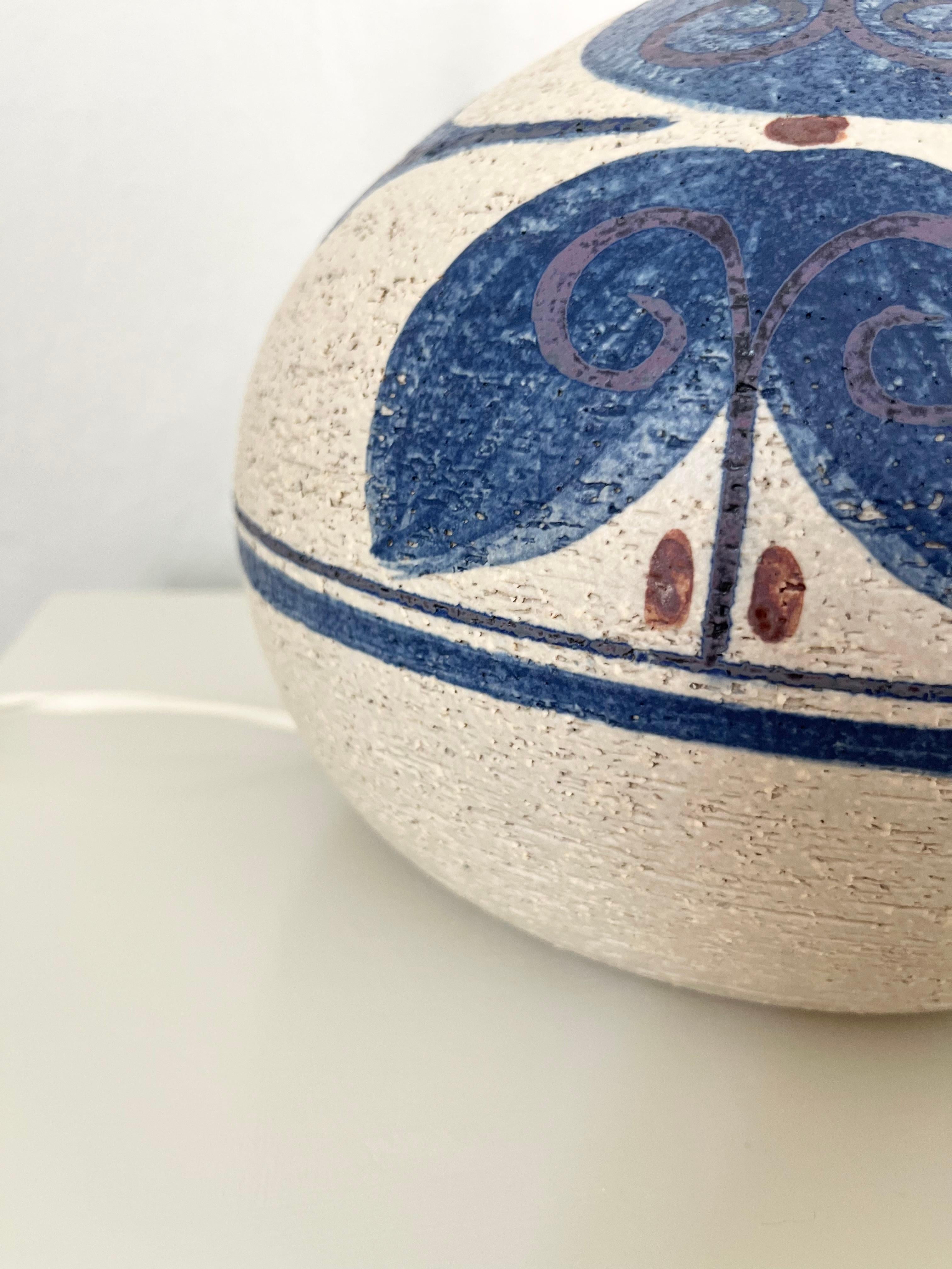 1960s Danish ceramic table lamp by Noomi Backhausen for Søholm For Sale 5