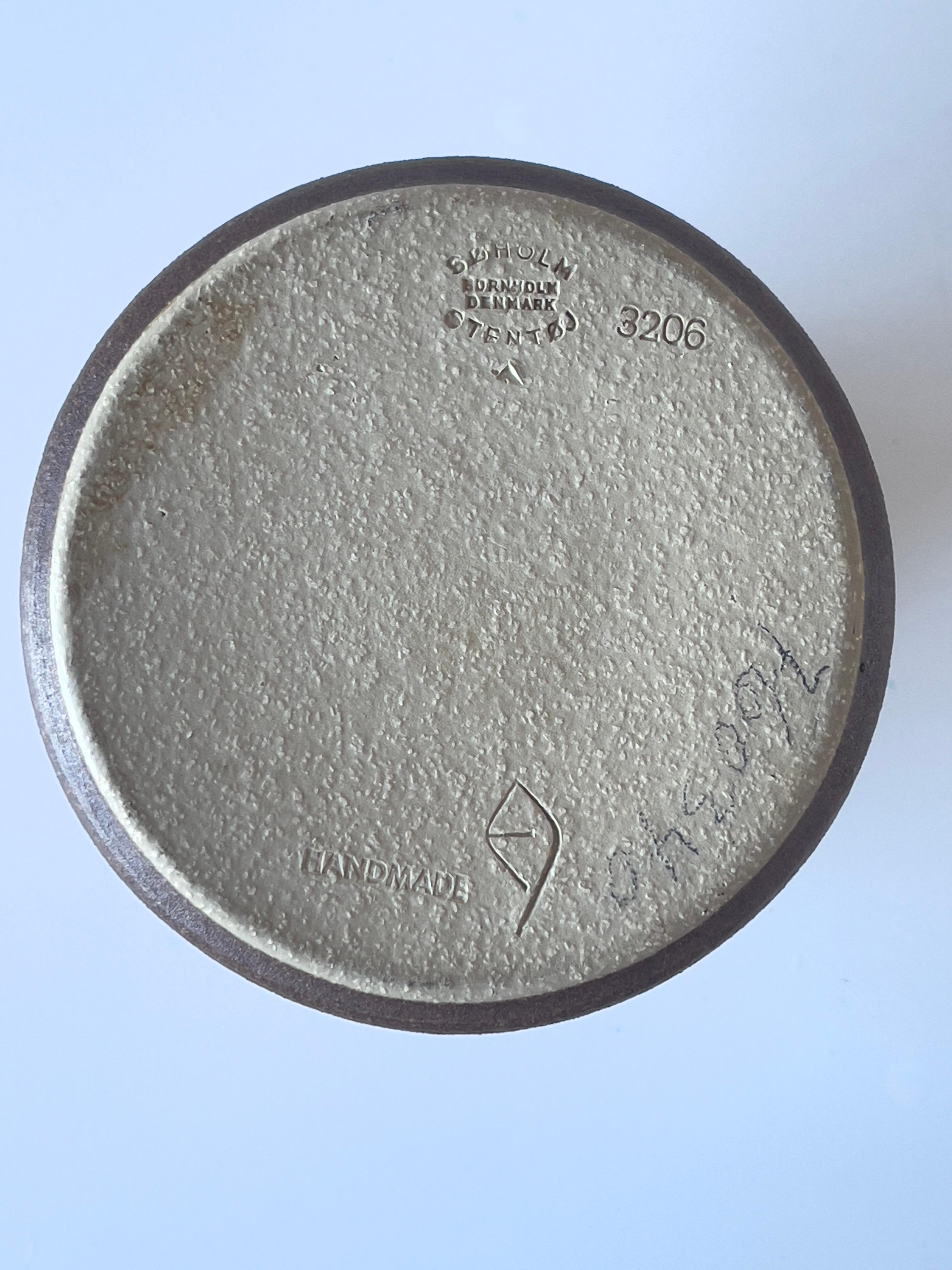 Milieu du XXe siècle Vase en grès du céramiste danois Einar Johansen des années 1960 pour Søholm, Danemark en vente
