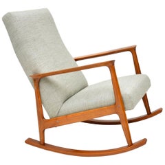 1960s Danish Cherrywood Vintage Rocking chair