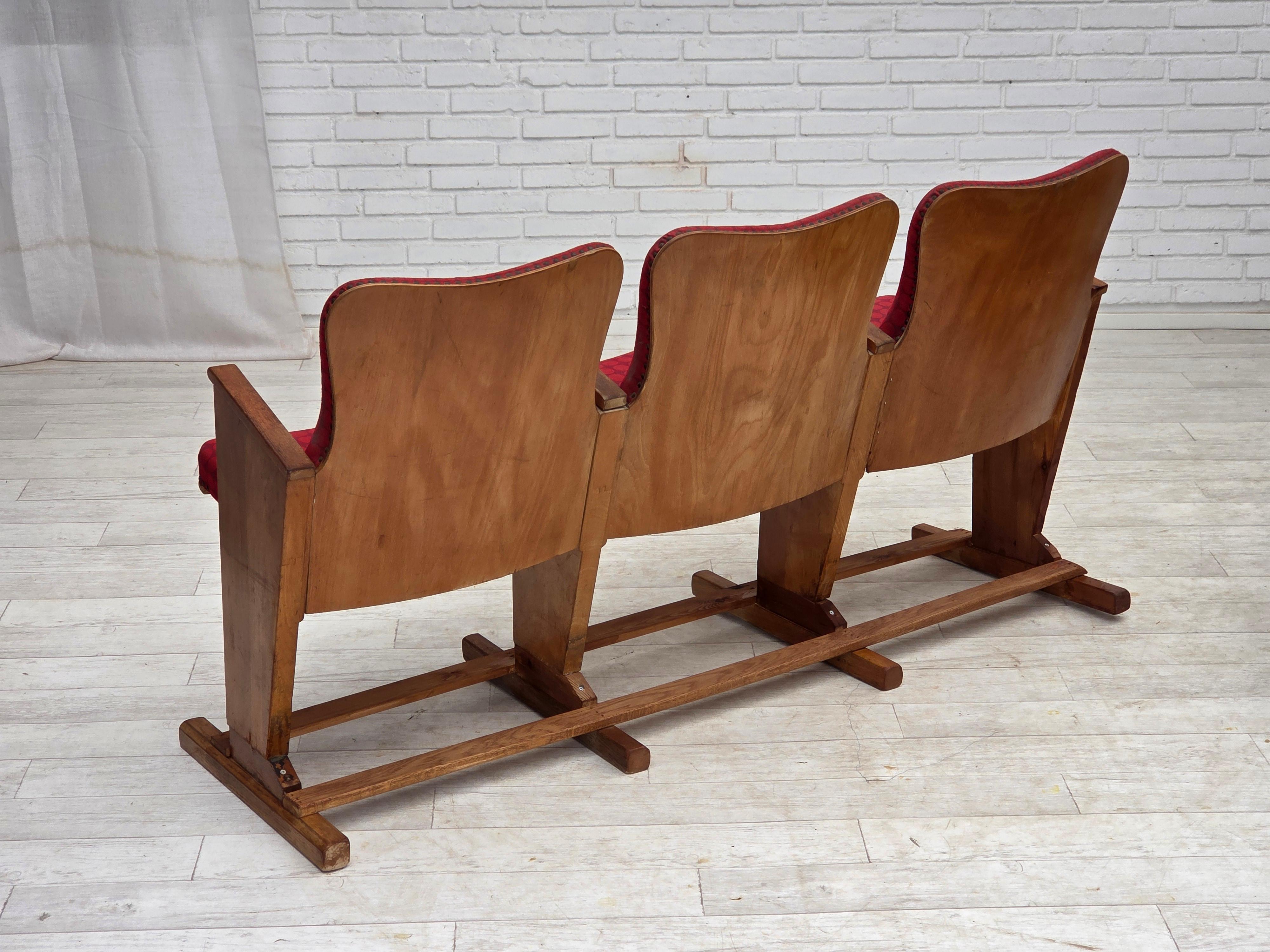 Fauteuils de cinéma danois des années 1960, état d'origine. en vente 4
