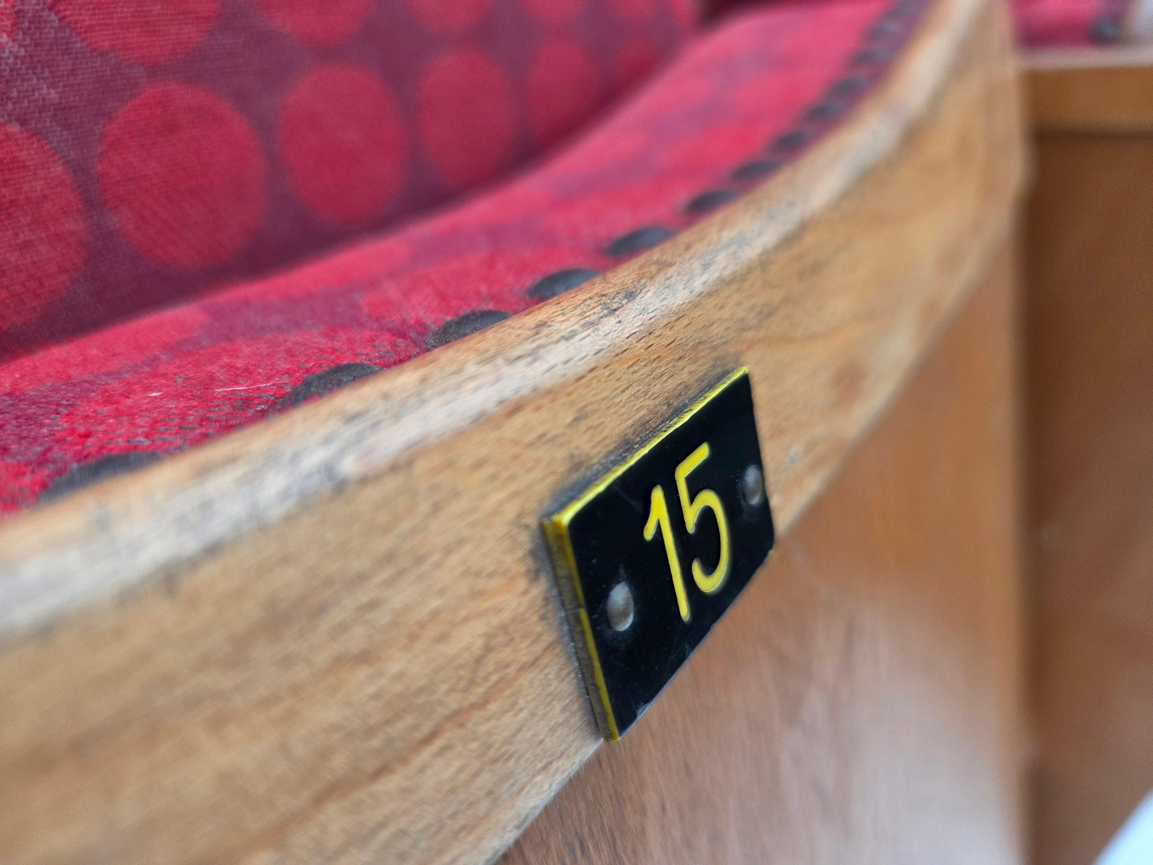 Fauteuils de cinéma danois des années 1960, état d'origine. en vente 7