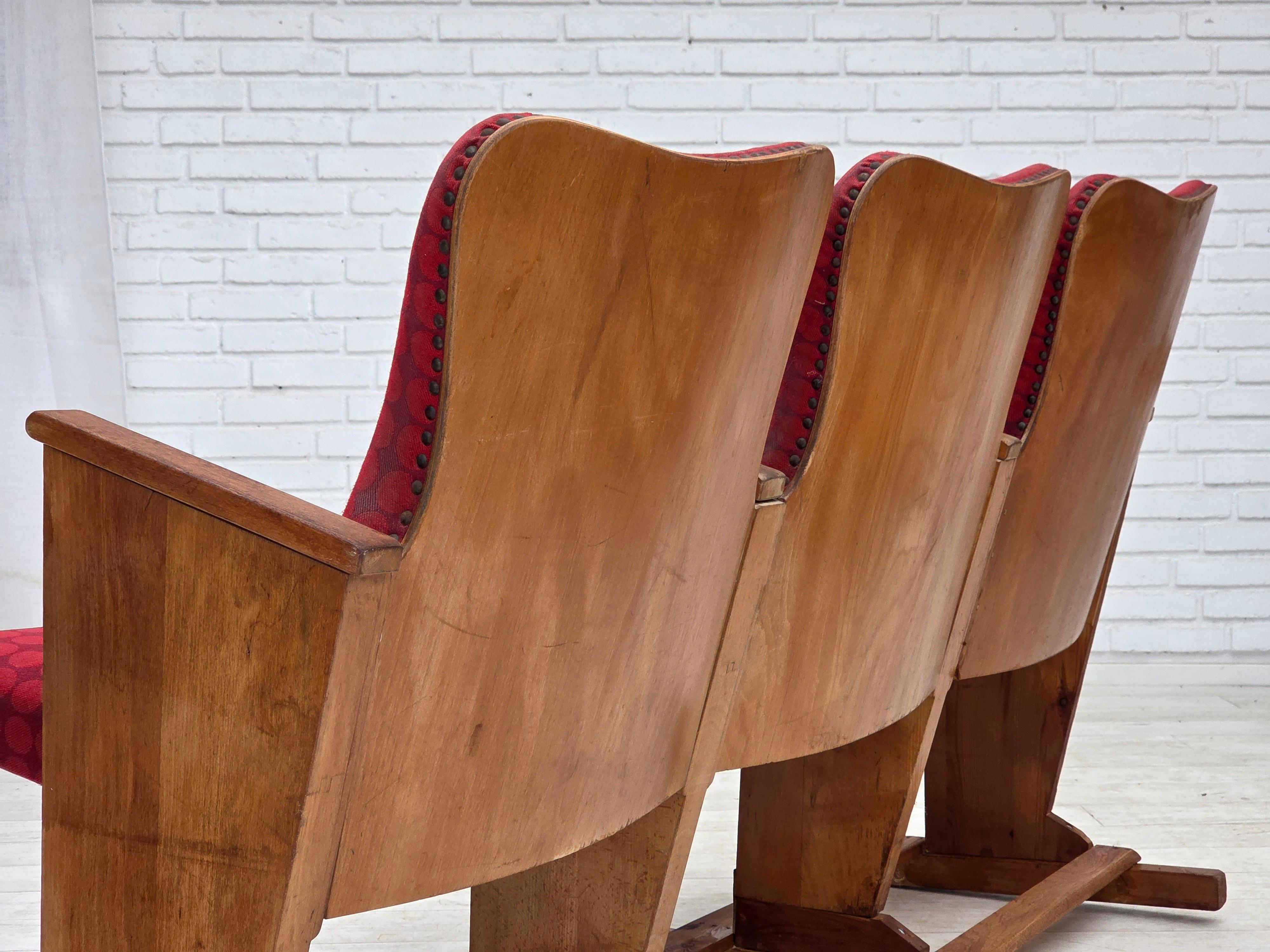 Fauteuils de cinéma danois des années 1960, état d'origine. en vente 2