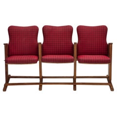 Used 1960s, Danish cinema/theater armchairs, original condition.