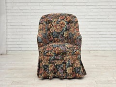 1960er Jahre, dänischer Cocktail-Loungesessel, Möbel-Jacquardstoff.
