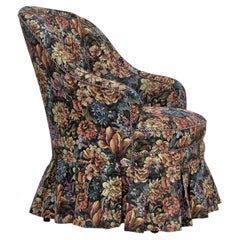 1960er Jahre, dänischer Cocktail-Loungesessel, Möbel-Jacquardstoff.