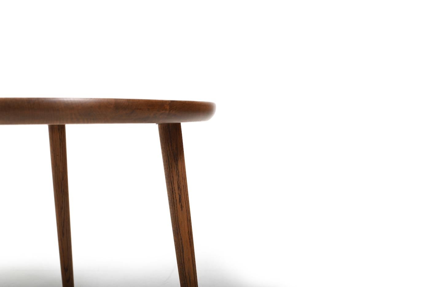 1960s Danish Coffee Table in Oak Design Jacob Kjær For Sale 3
