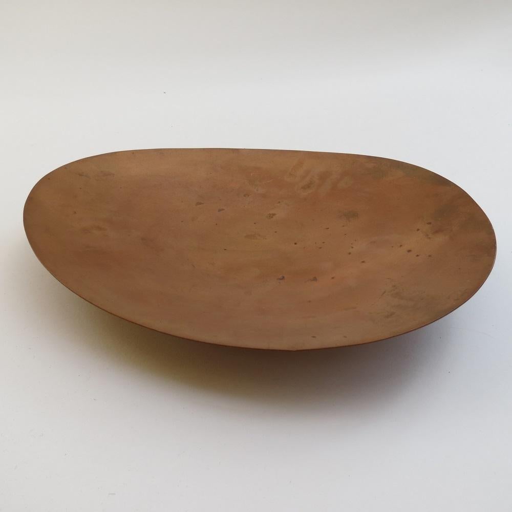 1960s Danish Copper Bowl by Einar Dragsted, Denmark In Good Condition In Stow on the Wold, GB