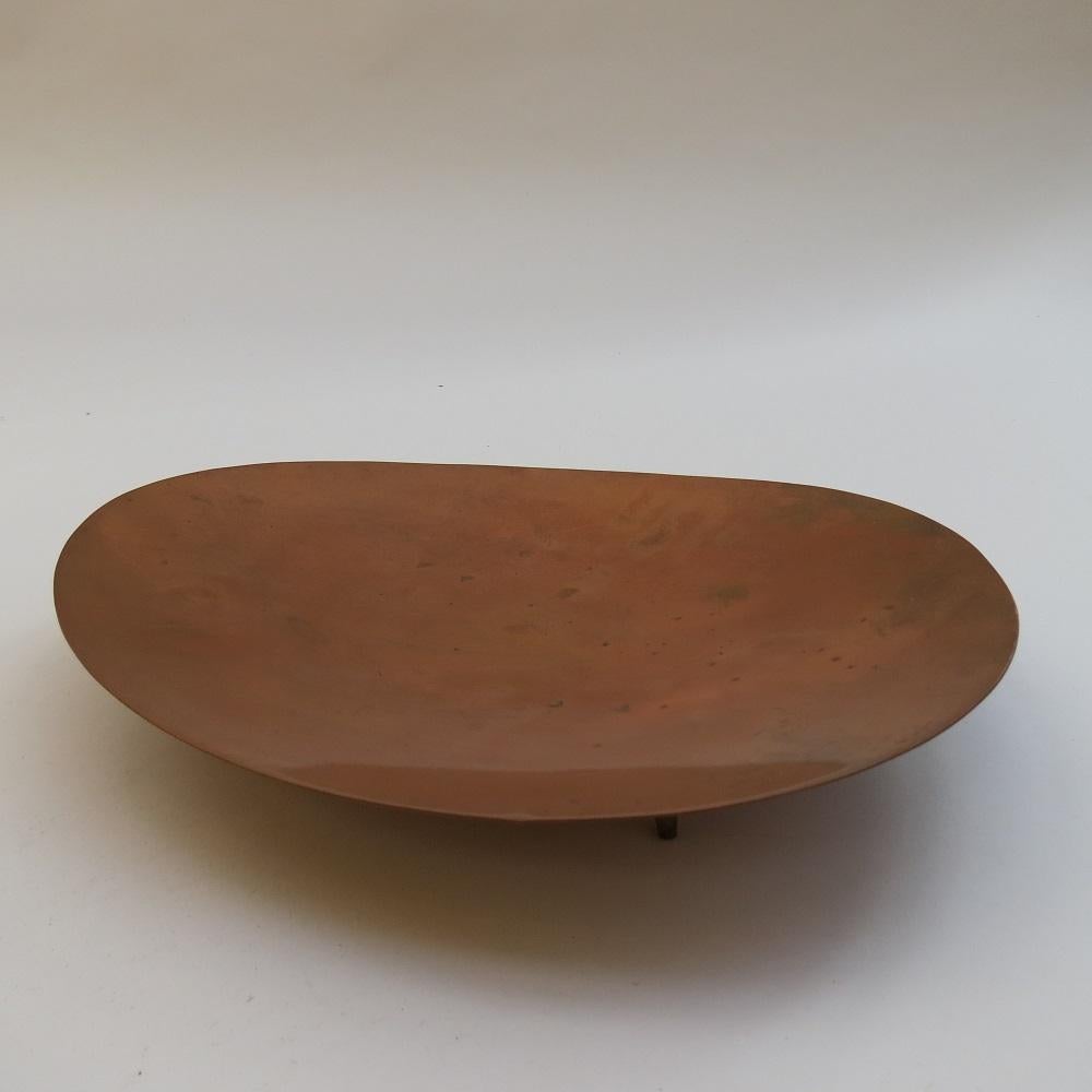 1960s Danish Copper Bowl by Einar Dragsted, Denmark 1