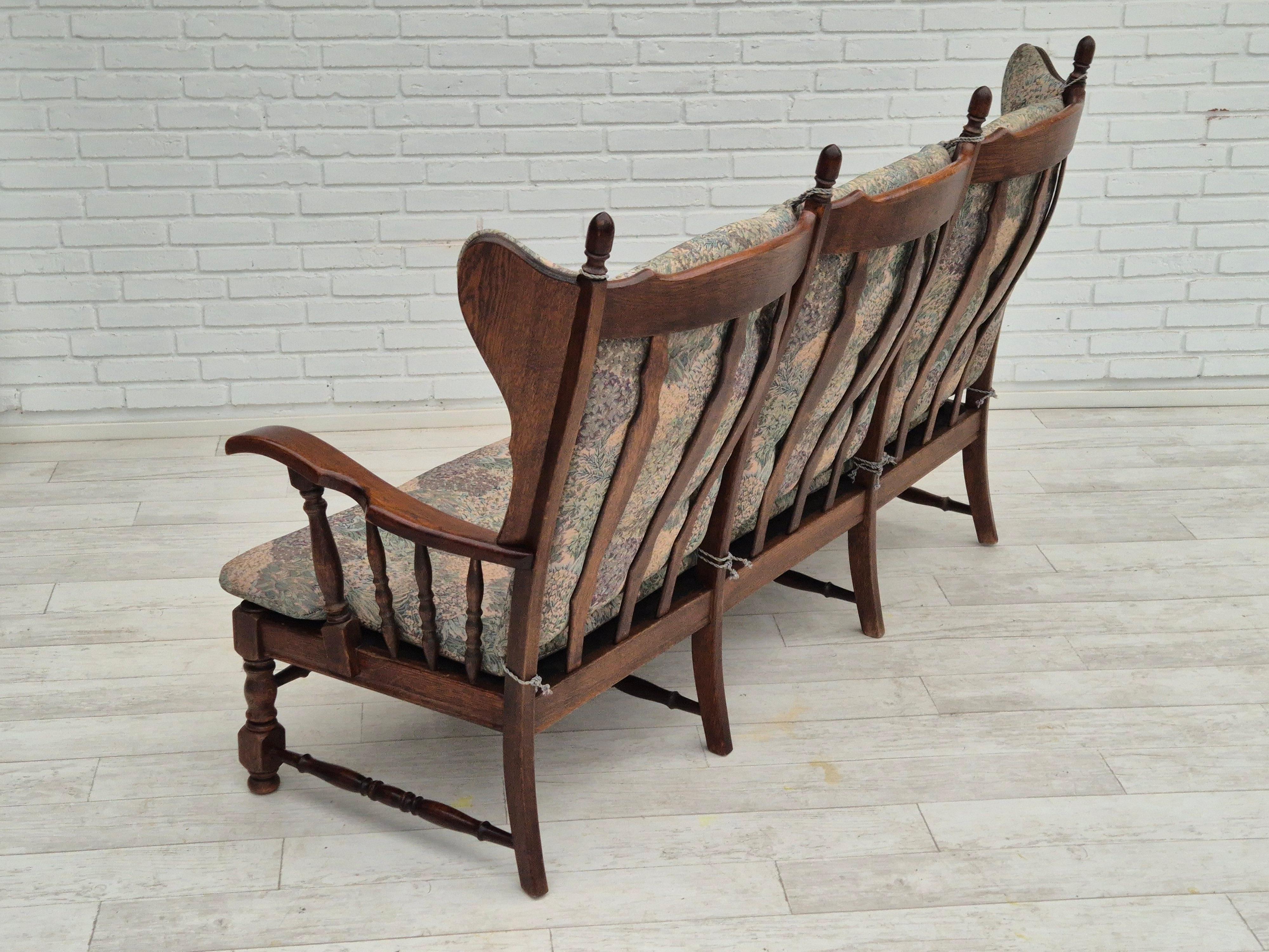 1960s, Danish design, 3 seater sofa by Regan Møbelfabrik, Aarhus, original. For Sale 1