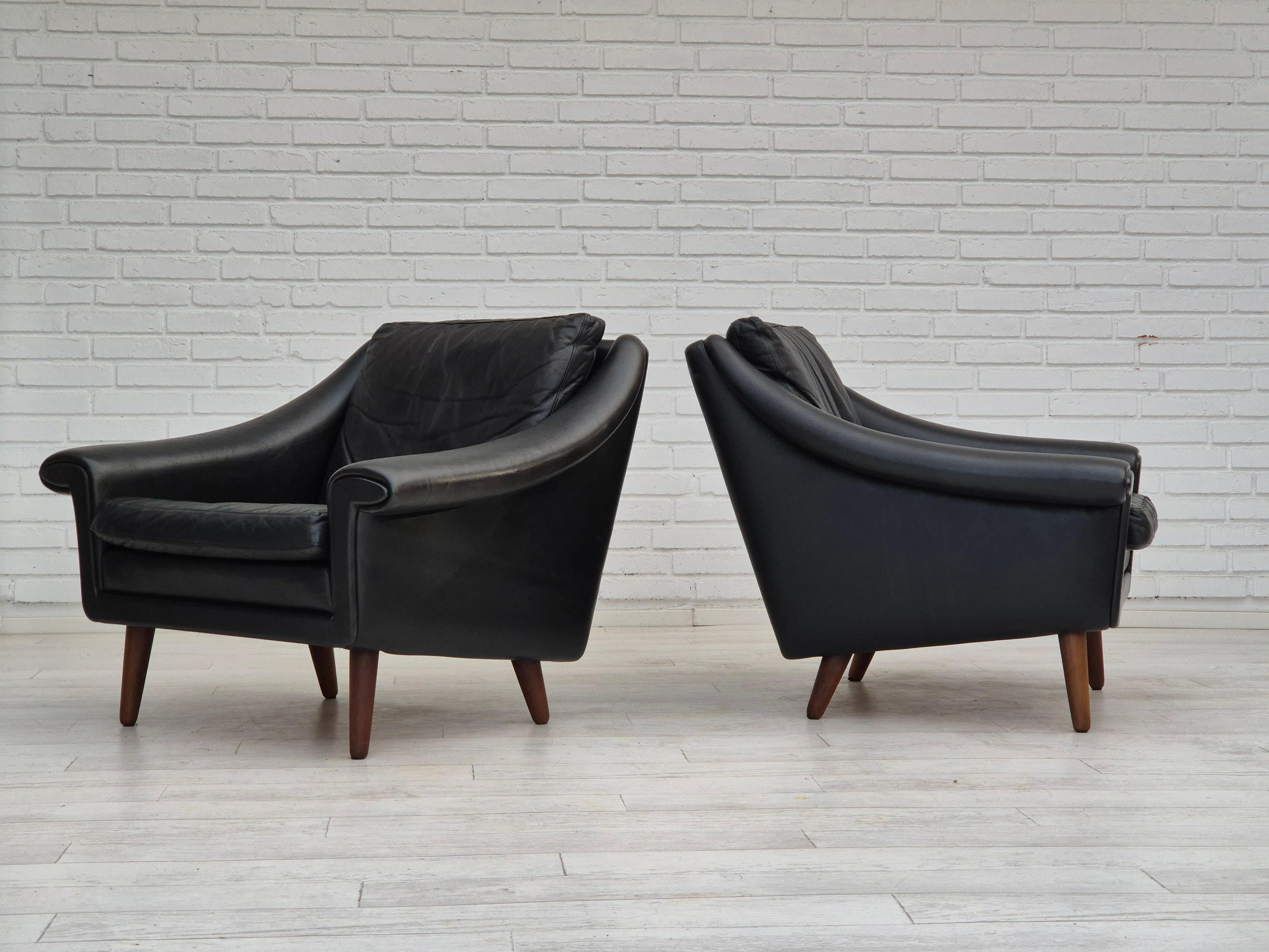 1960er Jahre, dänisches Design, Aage Christiansen für Erhardsen & Andersen, Loungesessel. (Skandinavische Moderne) im Angebot