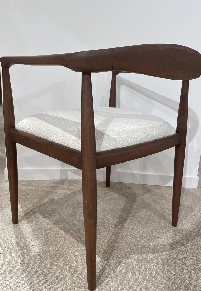 Scandinavian Style Wood Chairs Reference: 1960S Danish Design And Scandinavian Style Wooden And Bouclé Fabric