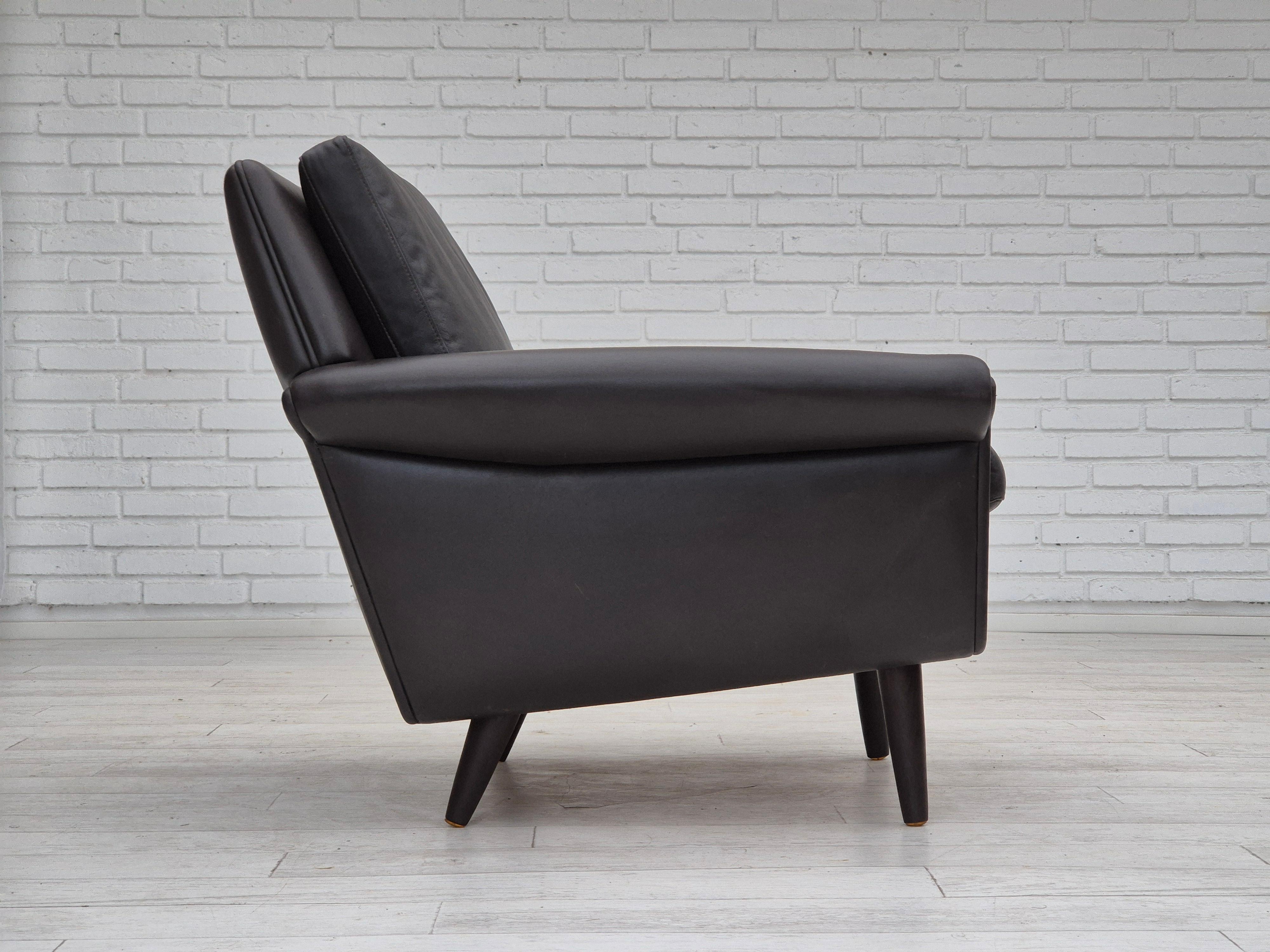 Leather 1960s, Danish design by Aage Christiansen, model 