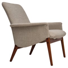 1960er Jahre, dänisches Design von Alf Svensson für Fritz Hansen, neu gepolsterter Einfachstuhl.