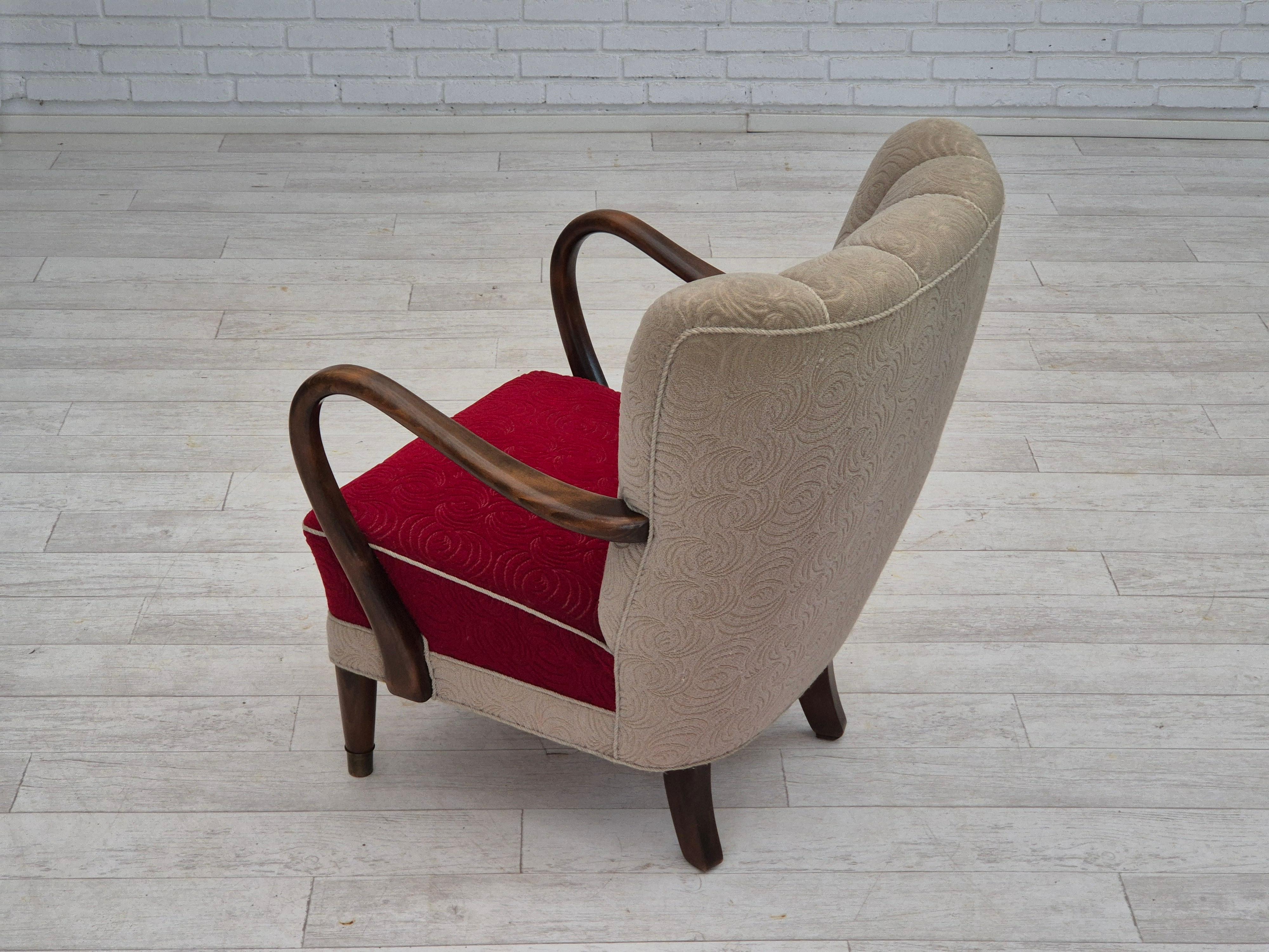 Des années 1960, design danois d'Alfred Christensen, fauteuil en état d'origine. en vente 2