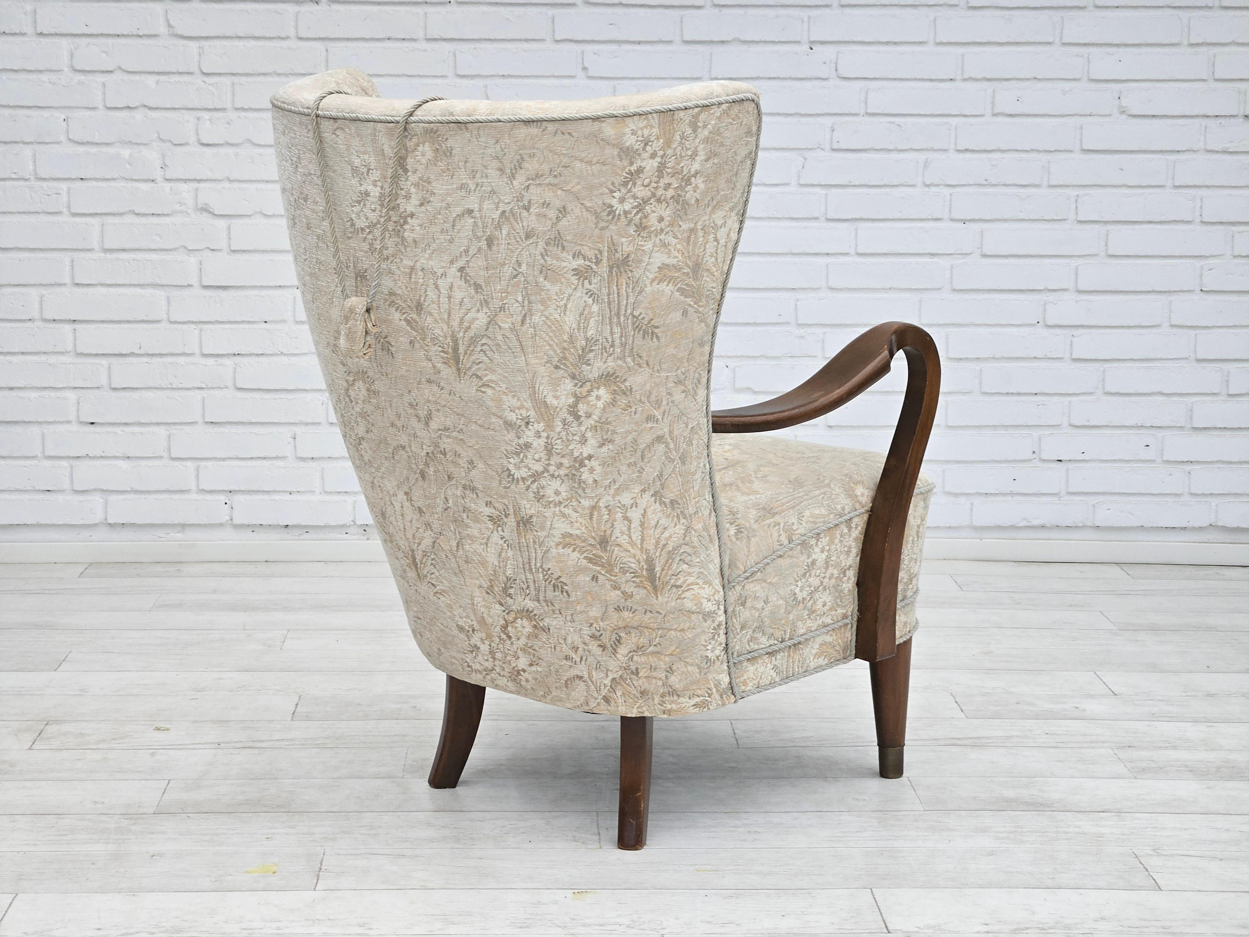 1960s, Danish design by Alfred Christensen for Slagelse Møbelværk, armchair. For Sale 5
