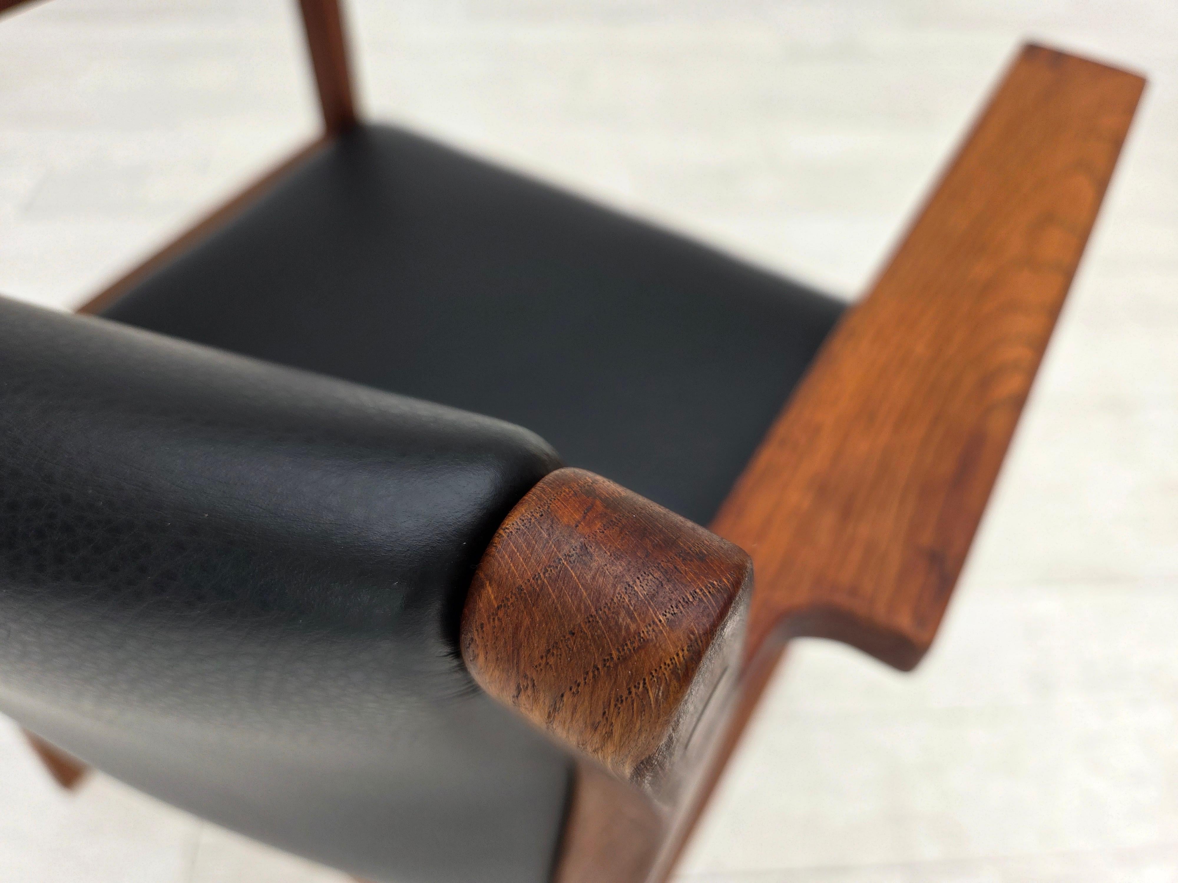 1960er Jahre, dänisches Design von Børge Mogensen, Modell BM 74, Satz mit 4 Stühlen. im Angebot 4