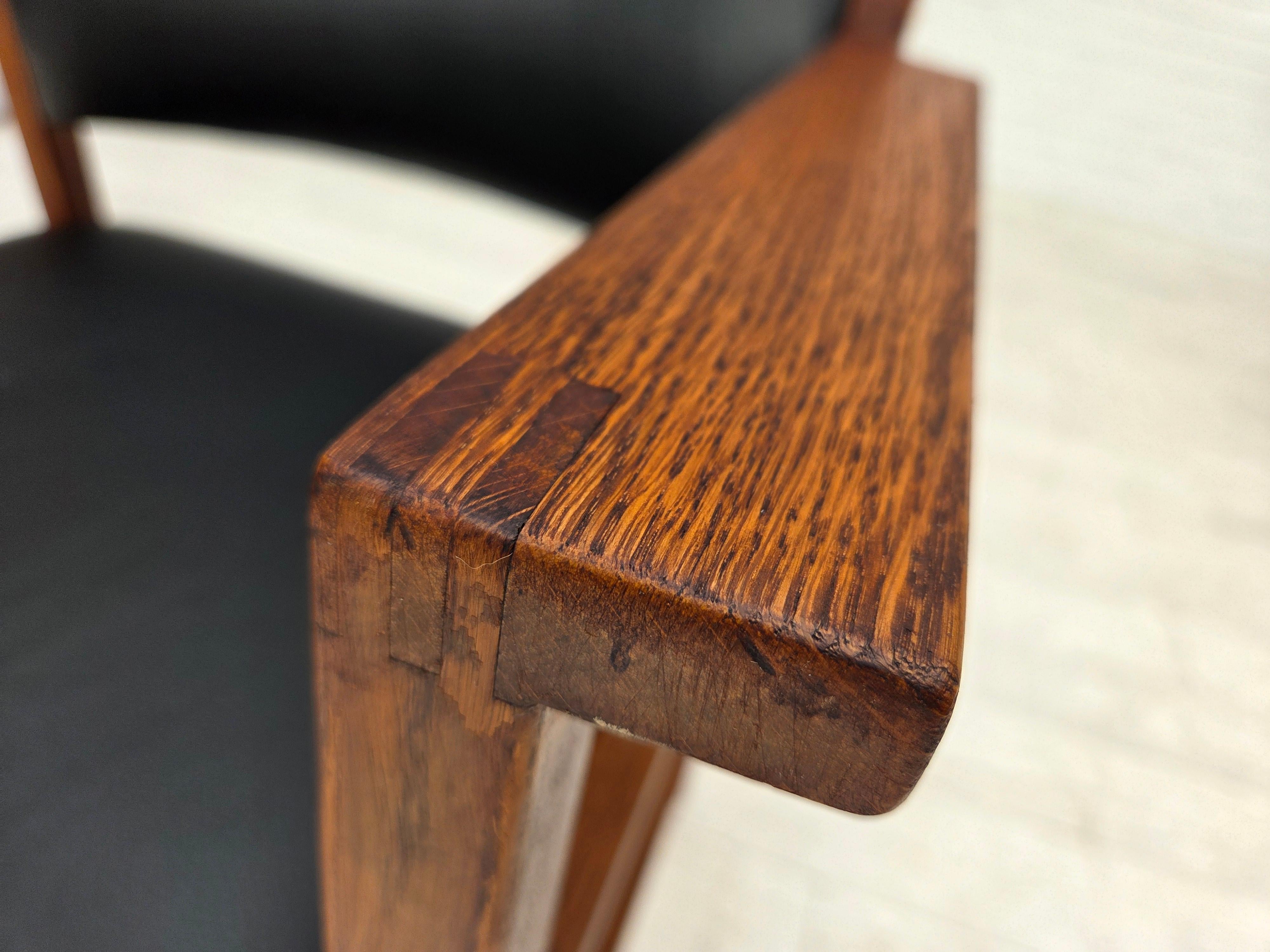 1960er Jahre, dänisches Design von Børge Mogensen, Modell BM 74, Satz mit 4 Stühlen. (Mitte des 20. Jahrhunderts) im Angebot