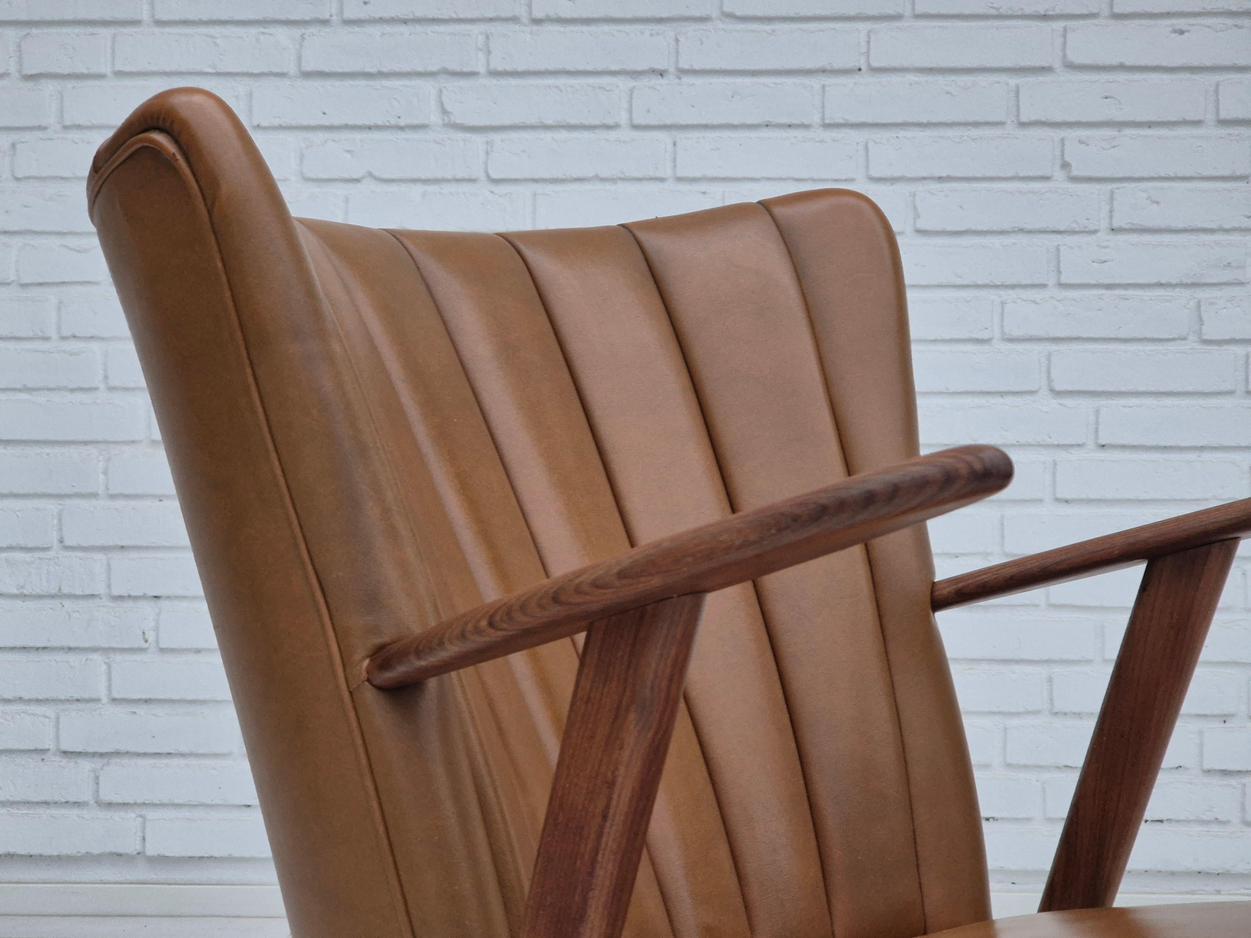 Fauteuil danois design Erhardsen & Andersen des années 1960, original, bois de teck. en vente 8