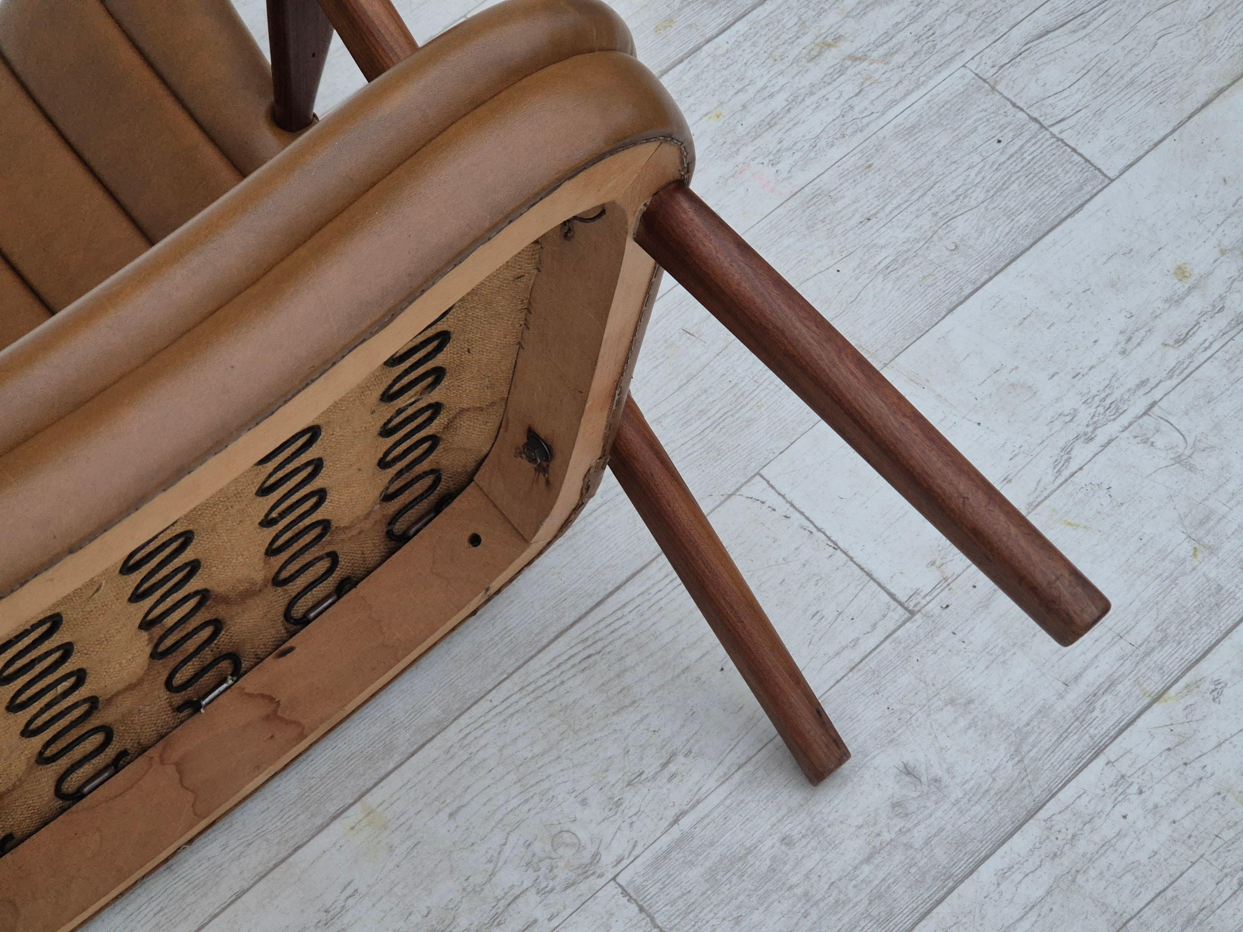 Fauteuil danois design Erhardsen & Andersen des années 1960, original, bois de teck. en vente 10