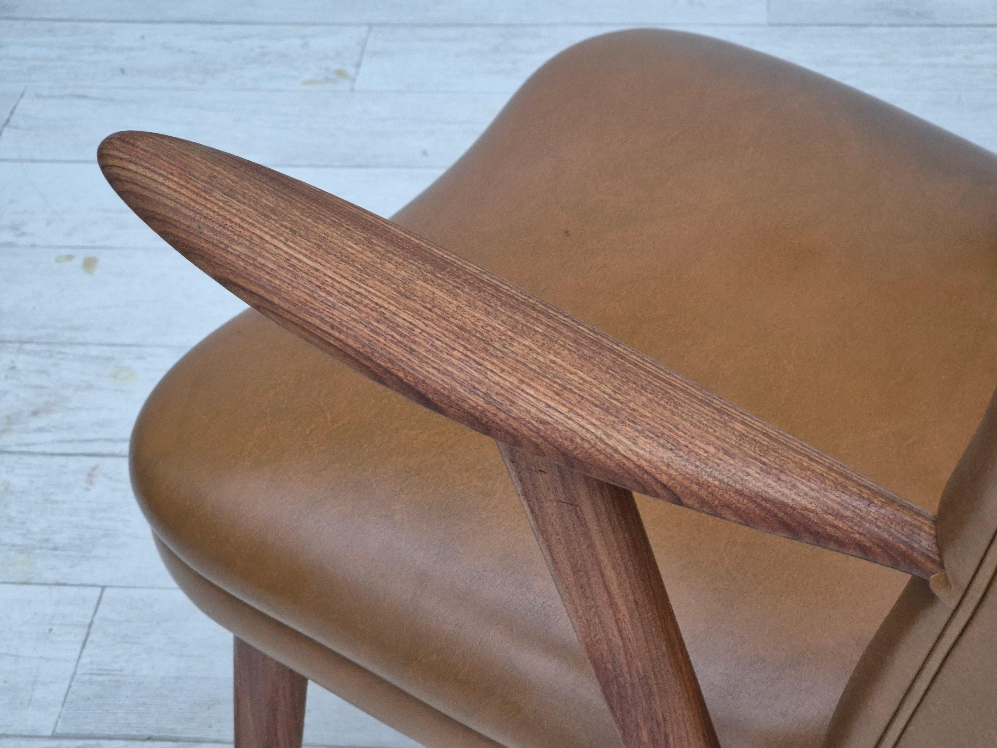 Fauteuil danois design Erhardsen & Andersen des années 1960, original, bois de teck. en vente 1