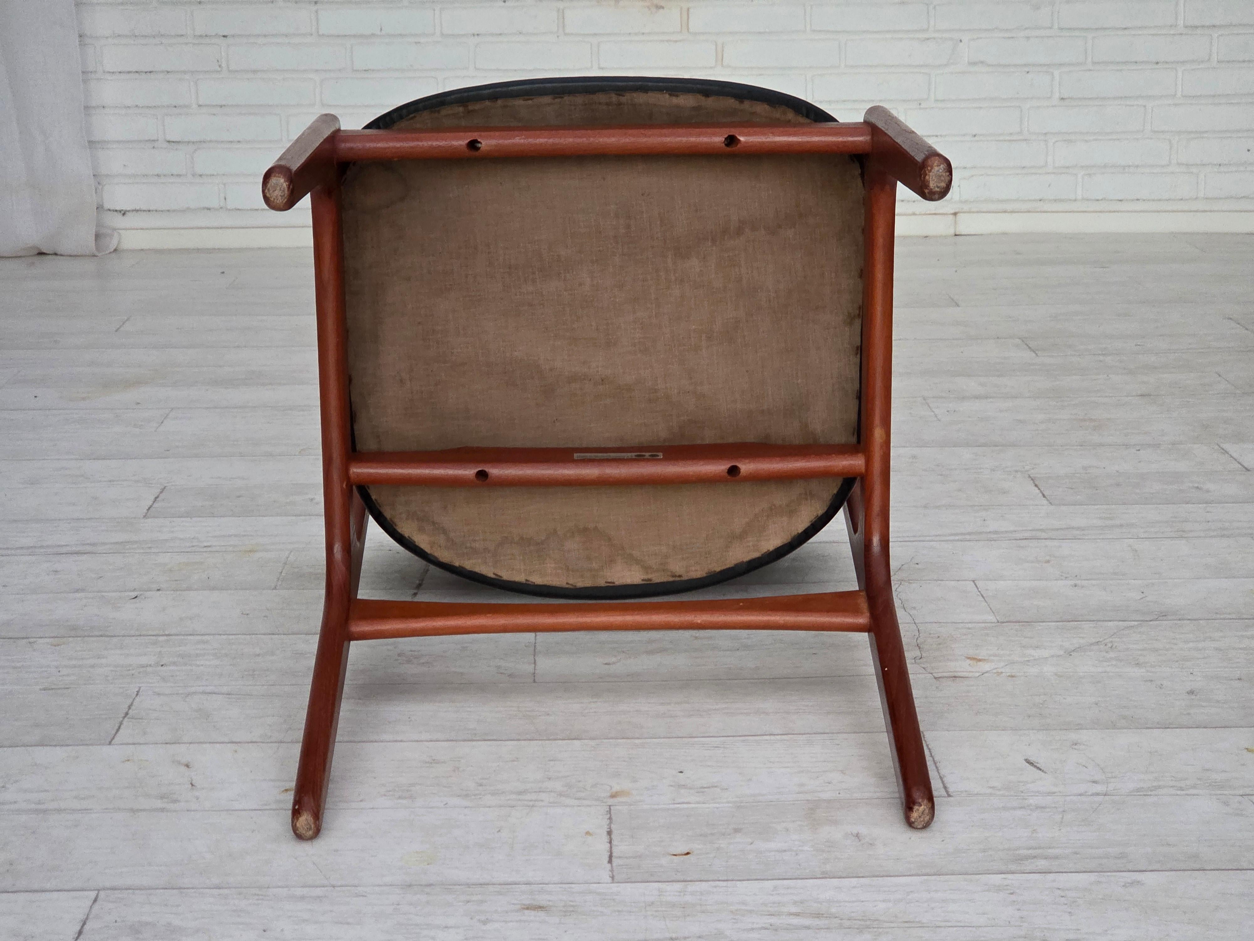 Anni '60, design danese di Erik Buch, modello 49, coppia di sedie, legno di teak. 12