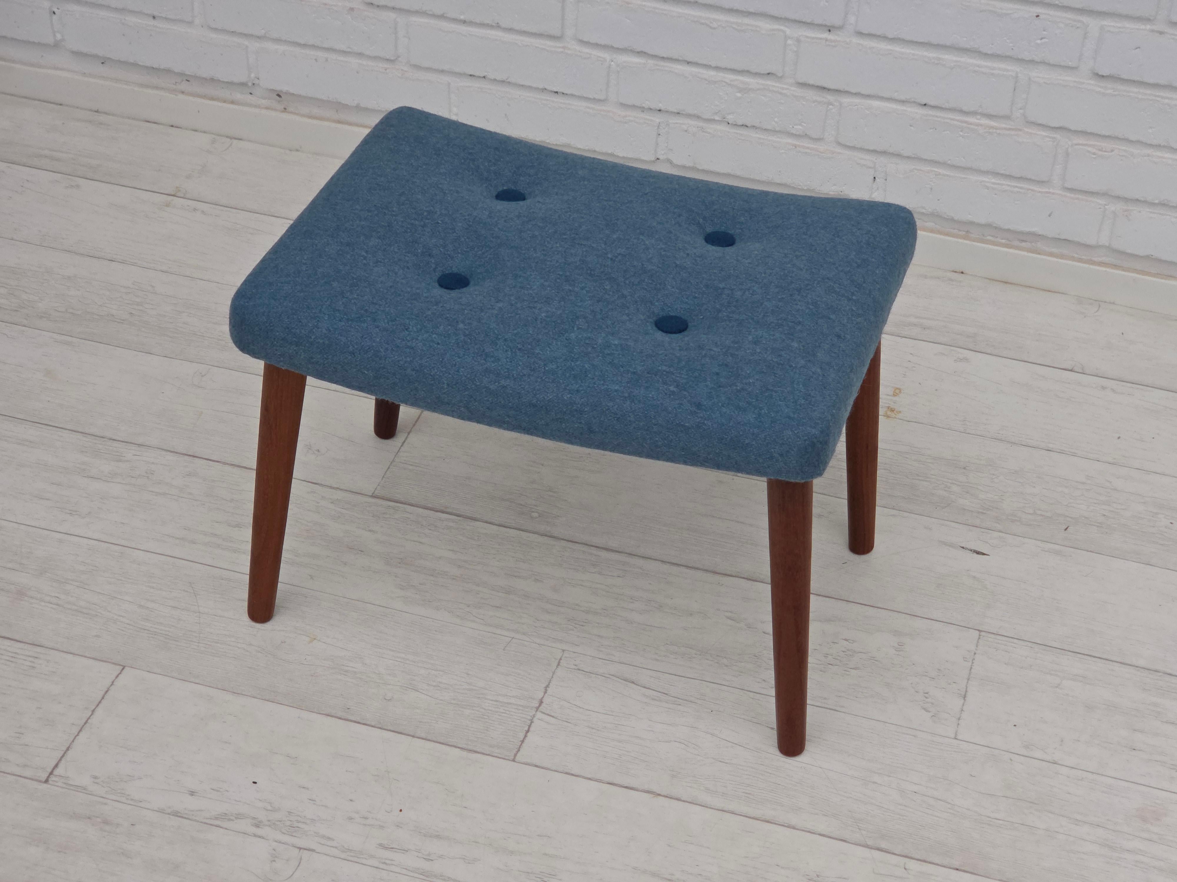 Mid-20th Century 1960s, Danish design by Fritz Hansen, armchair with stool, model 8023. For Sale