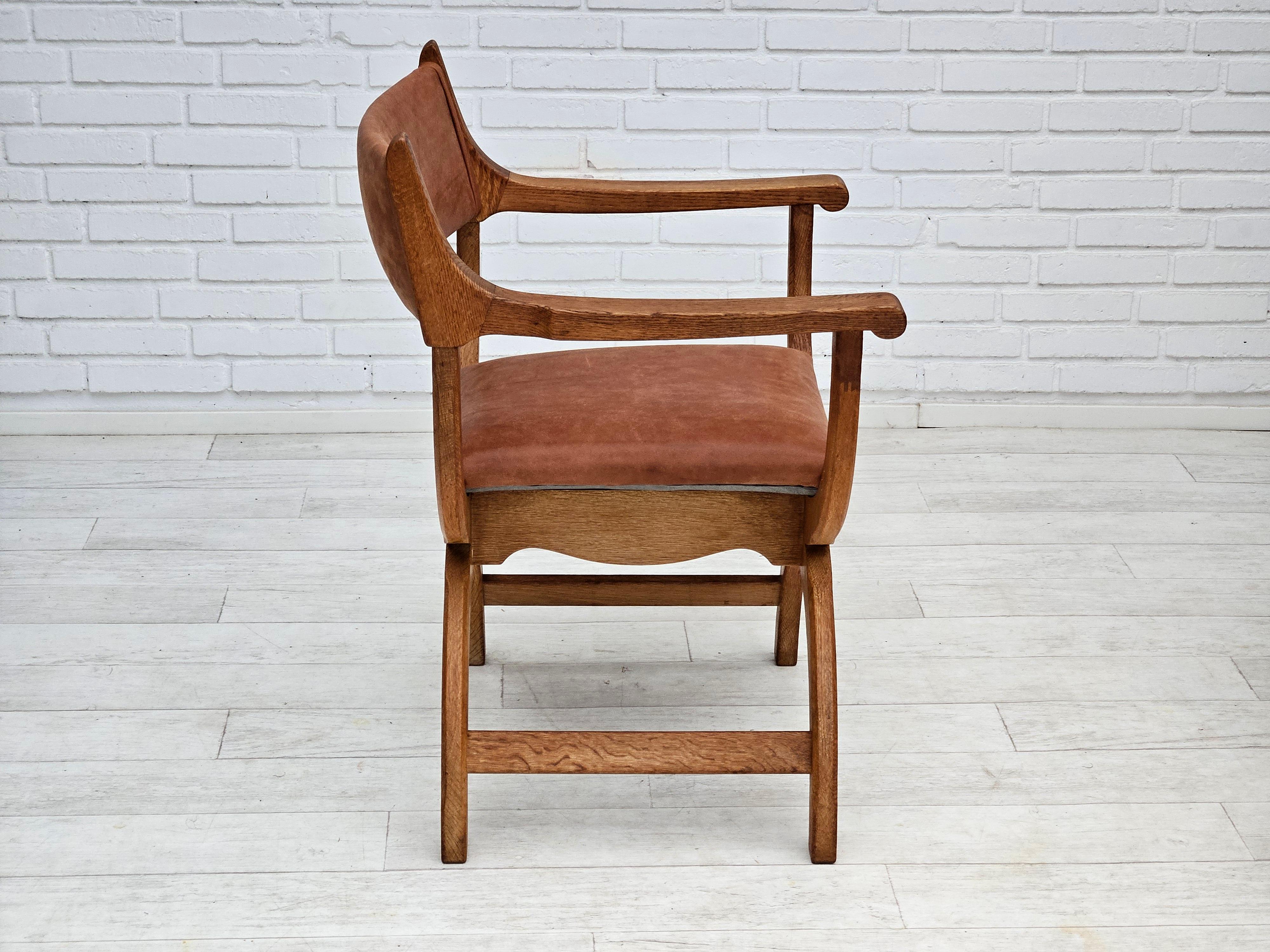 Anni '60, design danese di Henning Kjærnulf, poltrona imbottita. in vendita 9