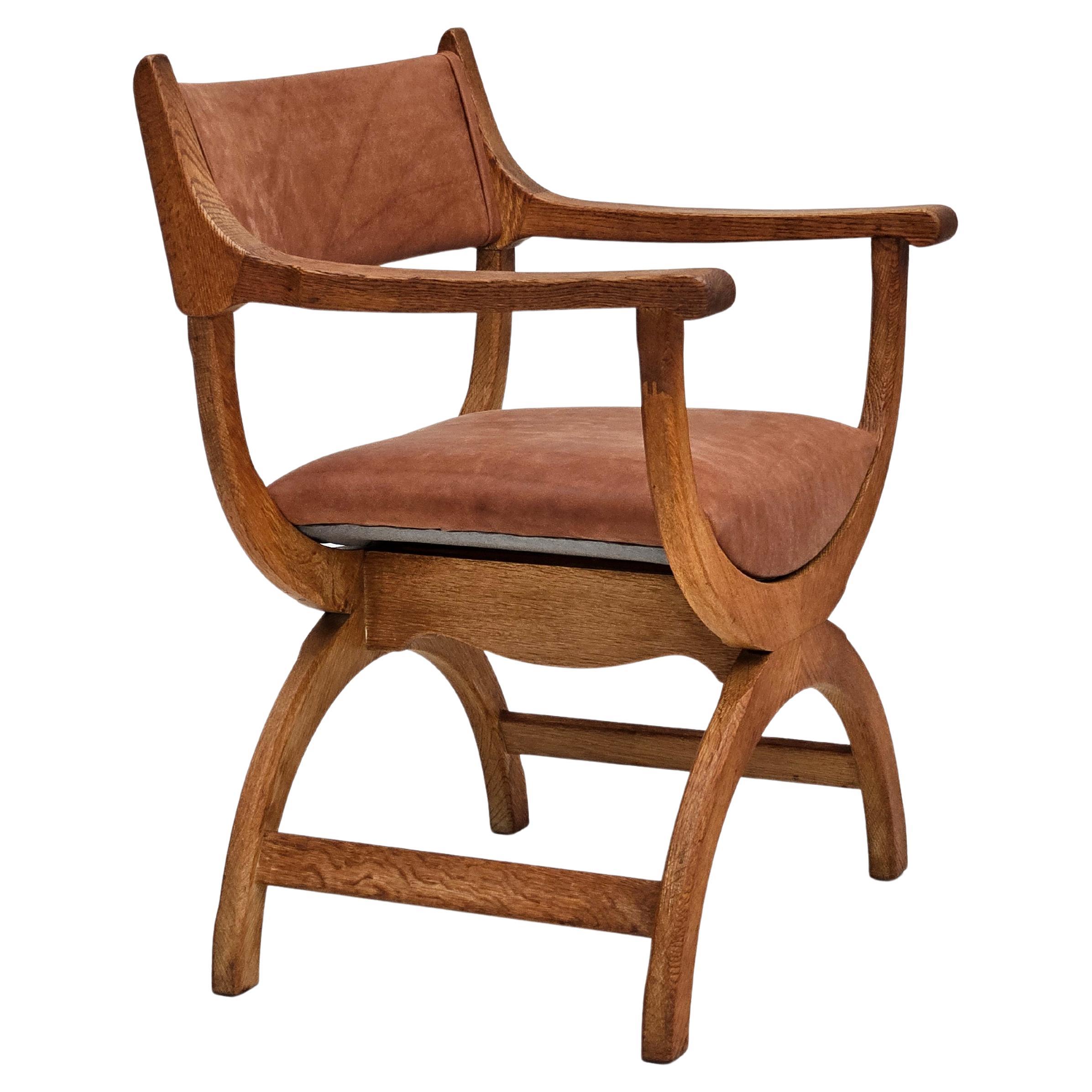 1960s, Danish design by Henning Kjærnulf, reupholstered lounge chair.