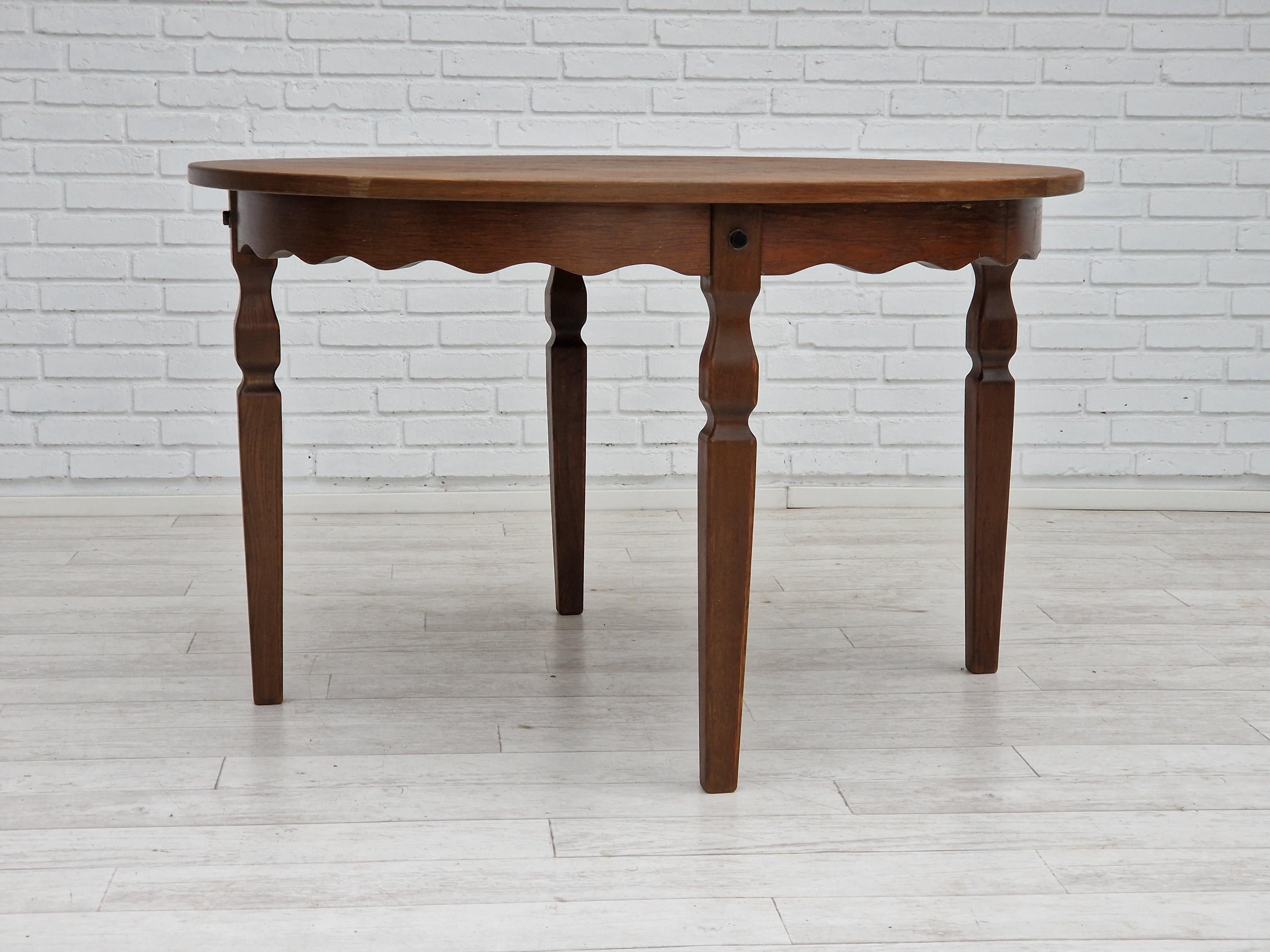 1960s, Danish Design by Henning Kjærnulf, Set of Table and Four Chairs 1