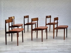 1960s, Danish design by Henry Rosengren Hansen, set of 6 rosewood dinning chairs