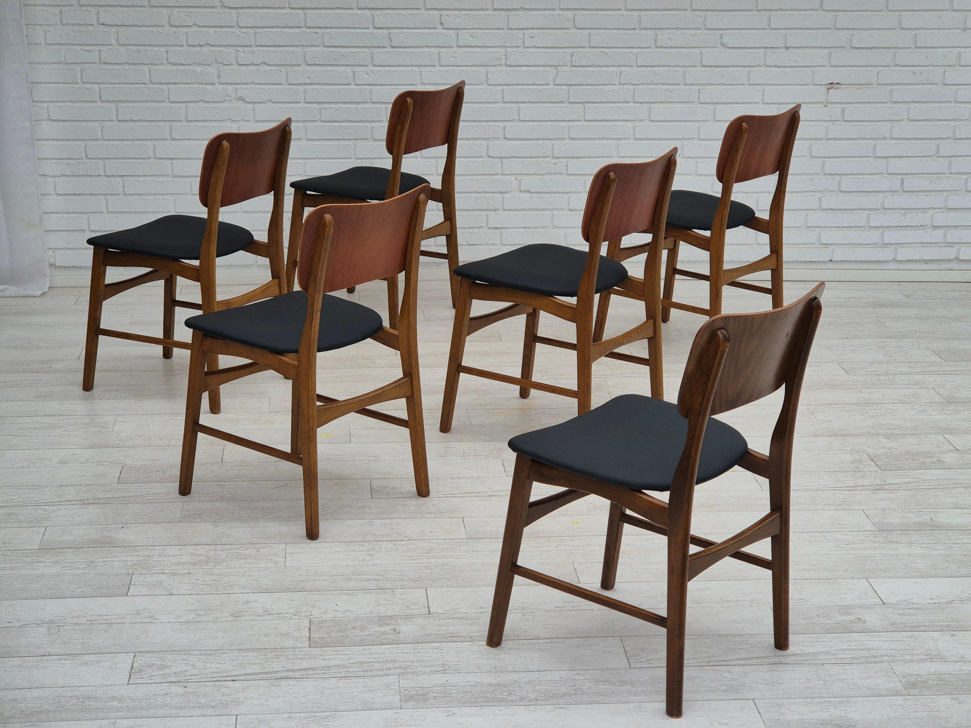 Mid-20th Century 1960s, Danish design by Ib Kofod Larsen, Christensen & Larsen, set of chairs.