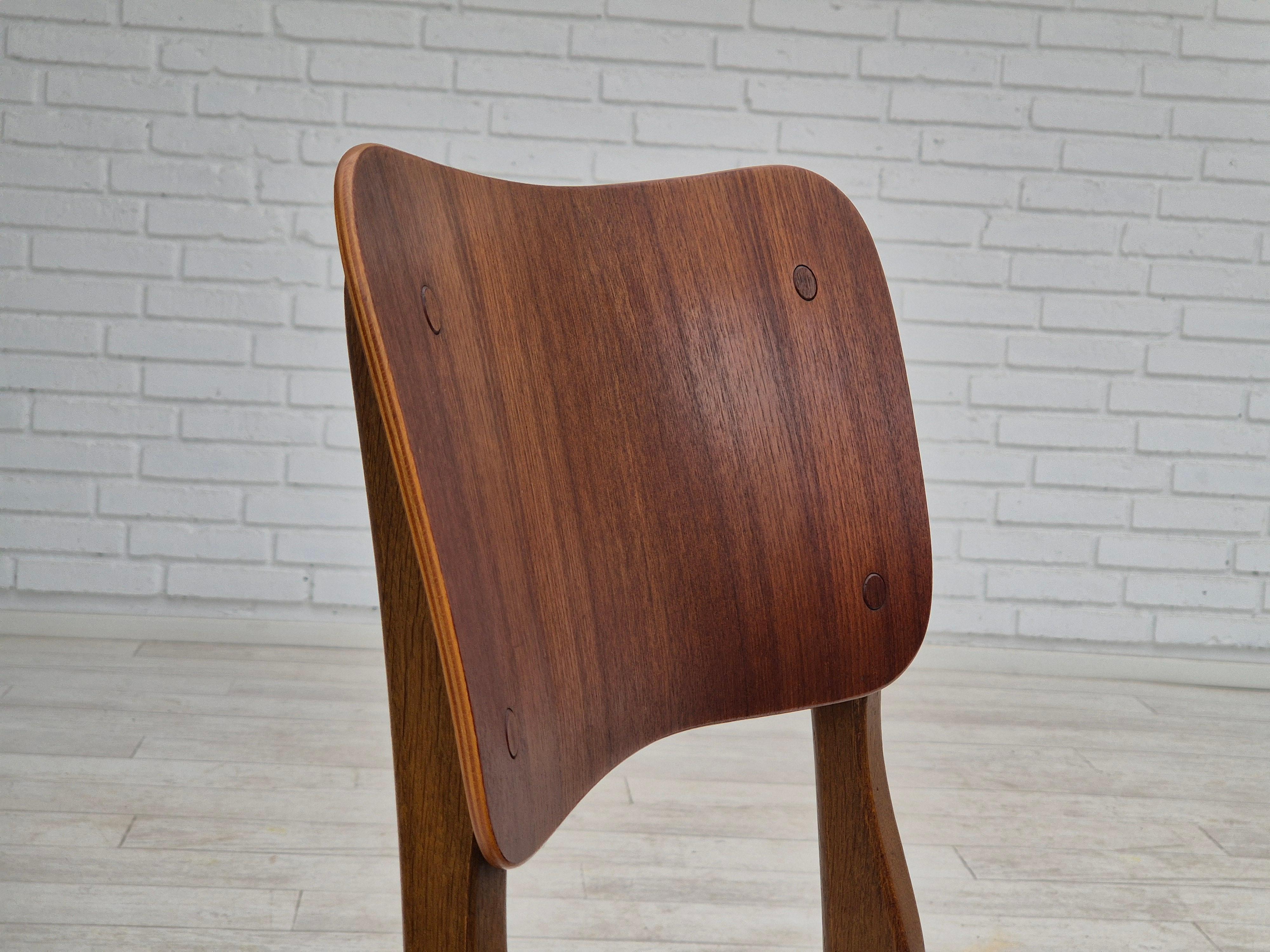 1960s, Danish design by Ib Kofod Larsen, Christensen & Larsen, set of chairs. 2