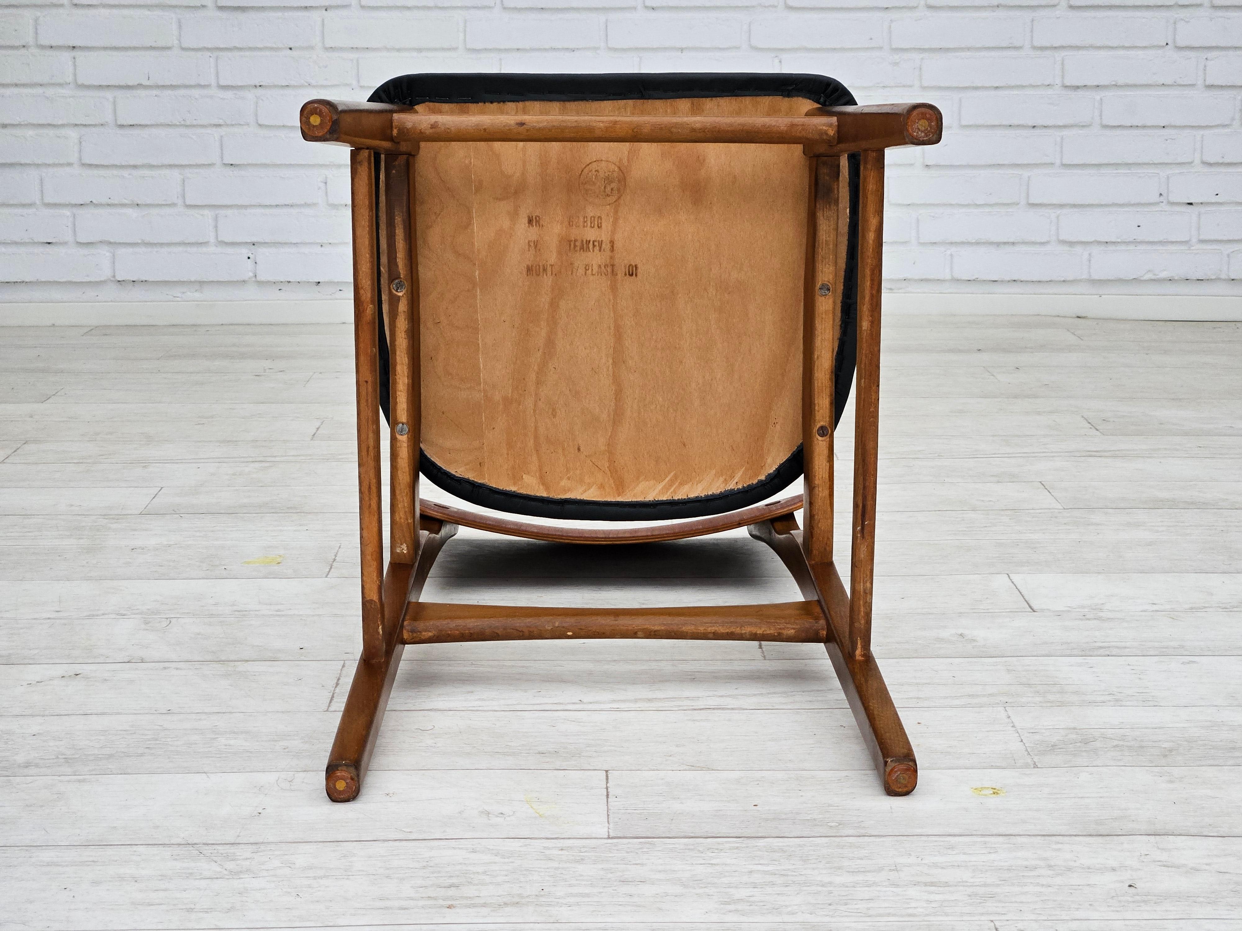 Des années 1960, design danois d'Ib Kofod Larsen, ensemble de 3 chaises de salle à manger modèle 62. en vente 7