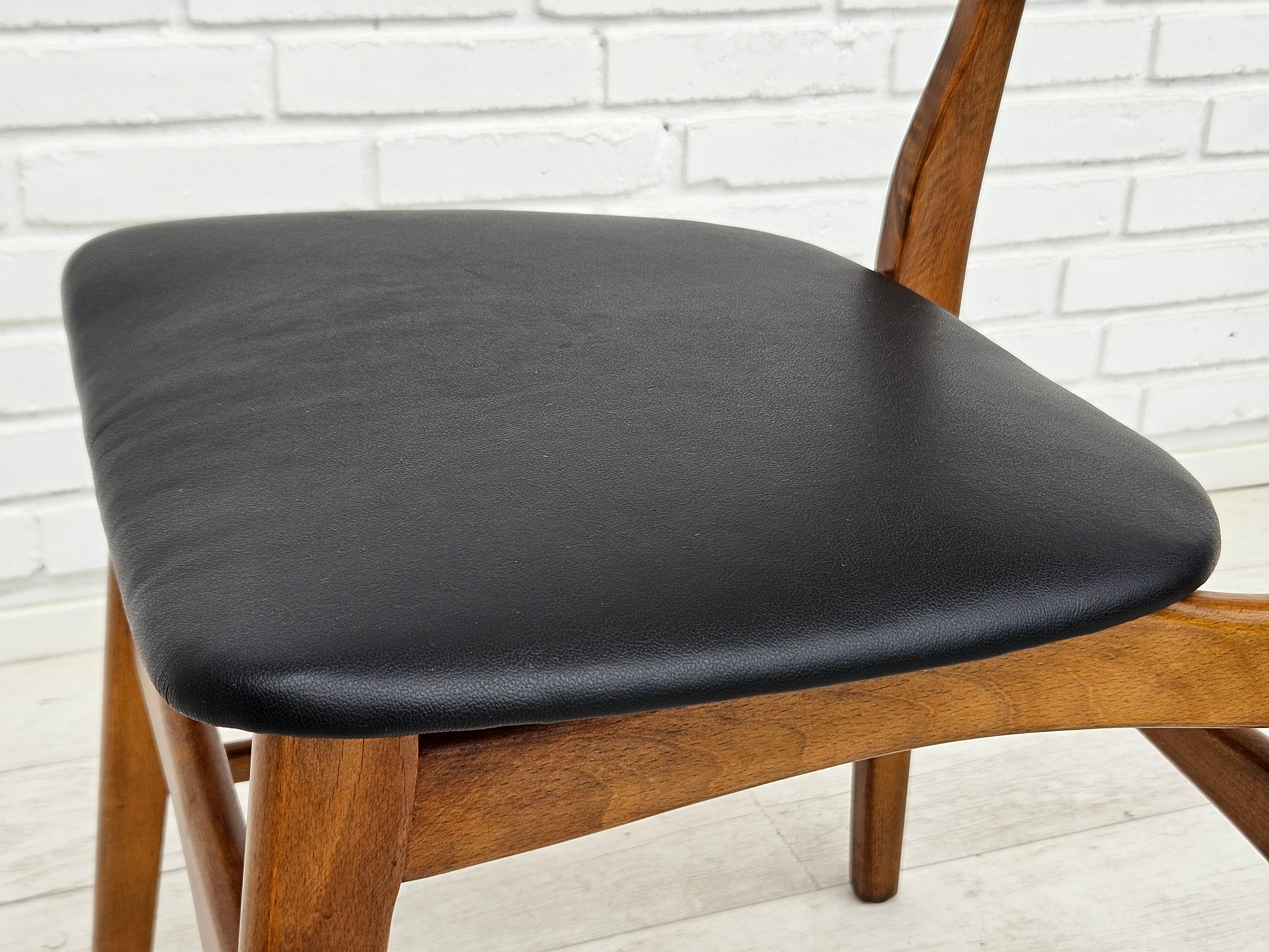 Des années 1960, design danois d'Ib Kofod Larsen, ensemble de 3 chaises de salle à manger modèle 62. en vente 9