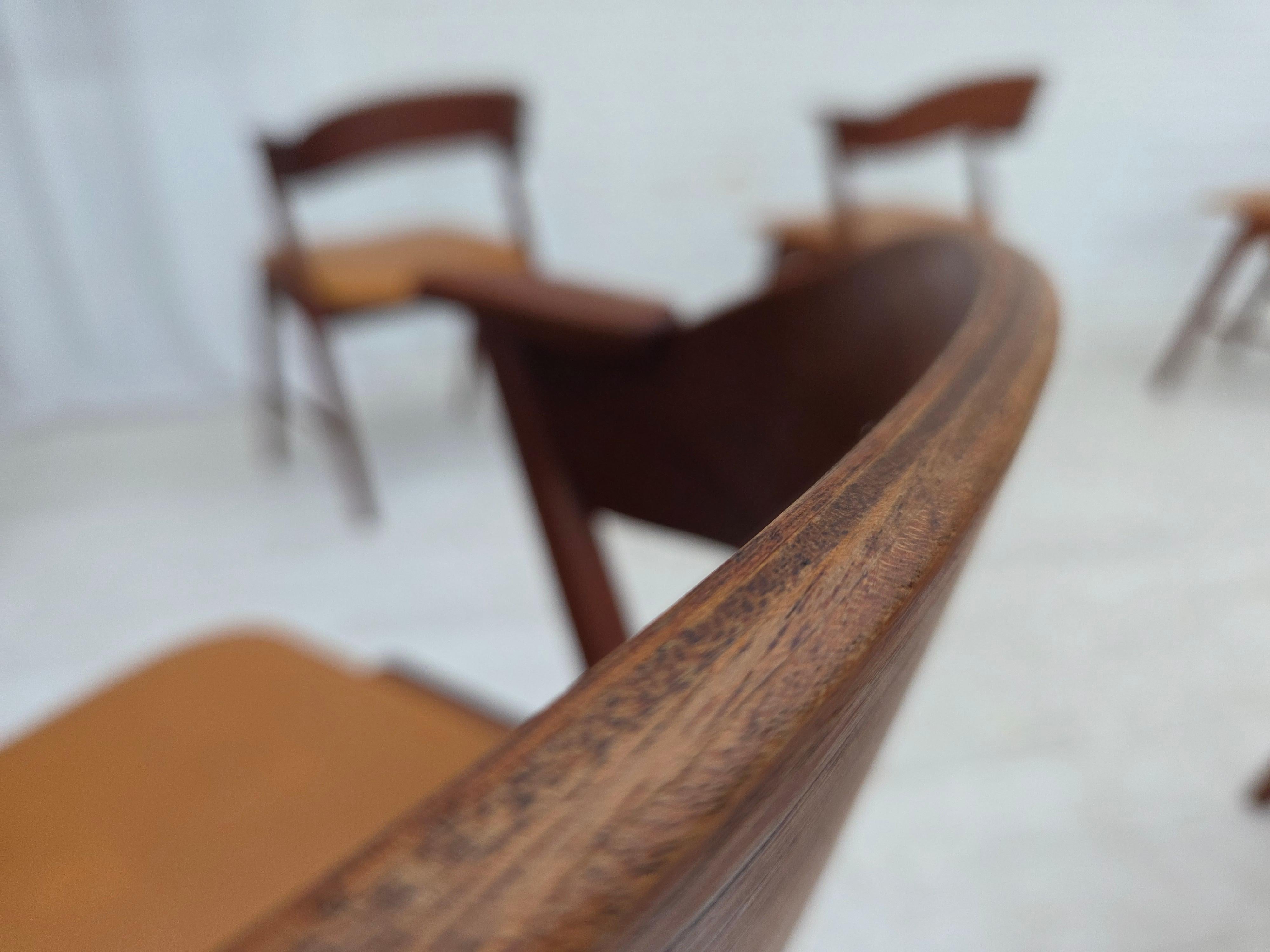 1960s, Danish design by Kai Kristensen, model 32, set of 8 dinning chairs. 4
