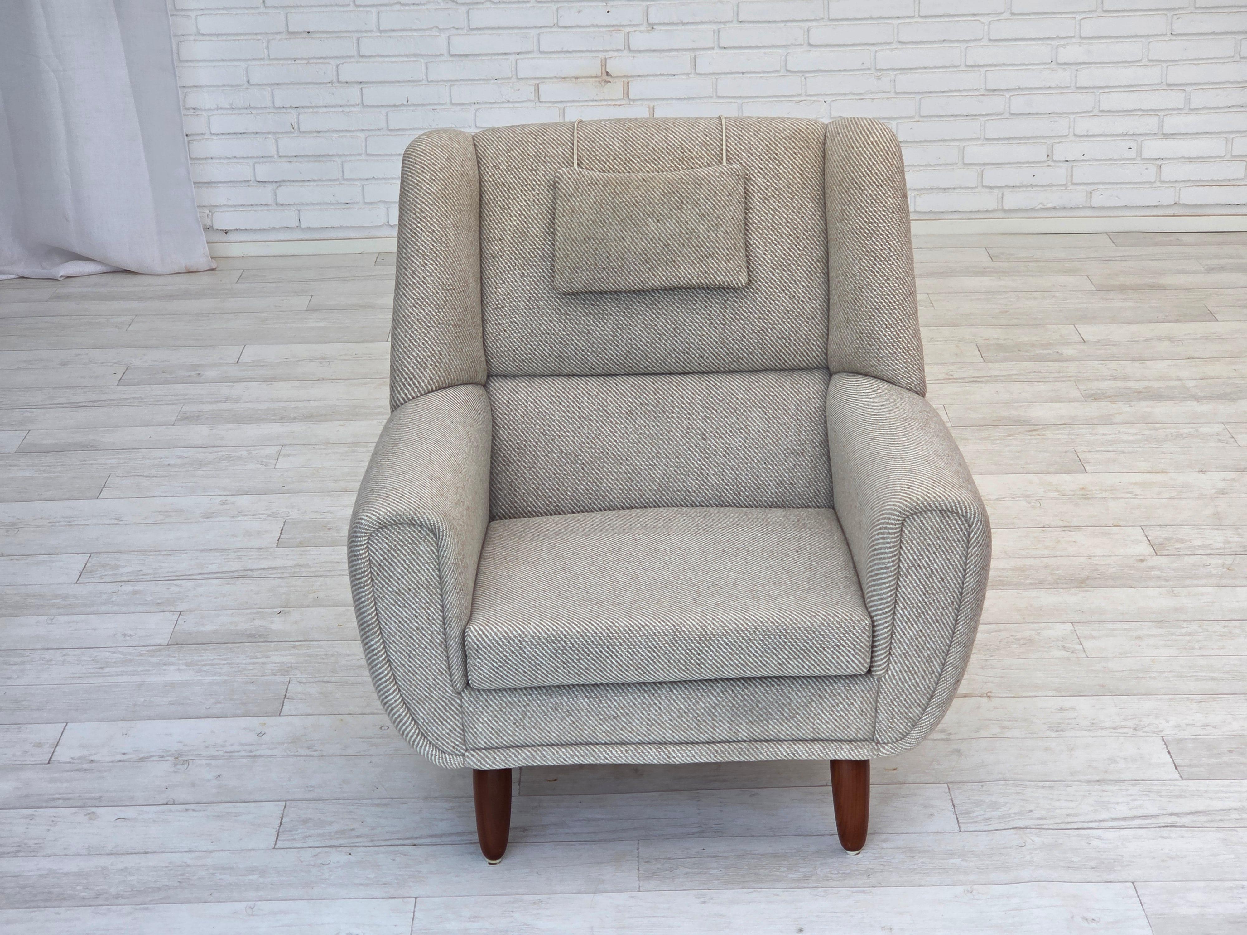 Scandinavo moderno Anni '60, design danese di Kurt Østervig per Rolschau Møbler, poltrona modello 61. in vendita