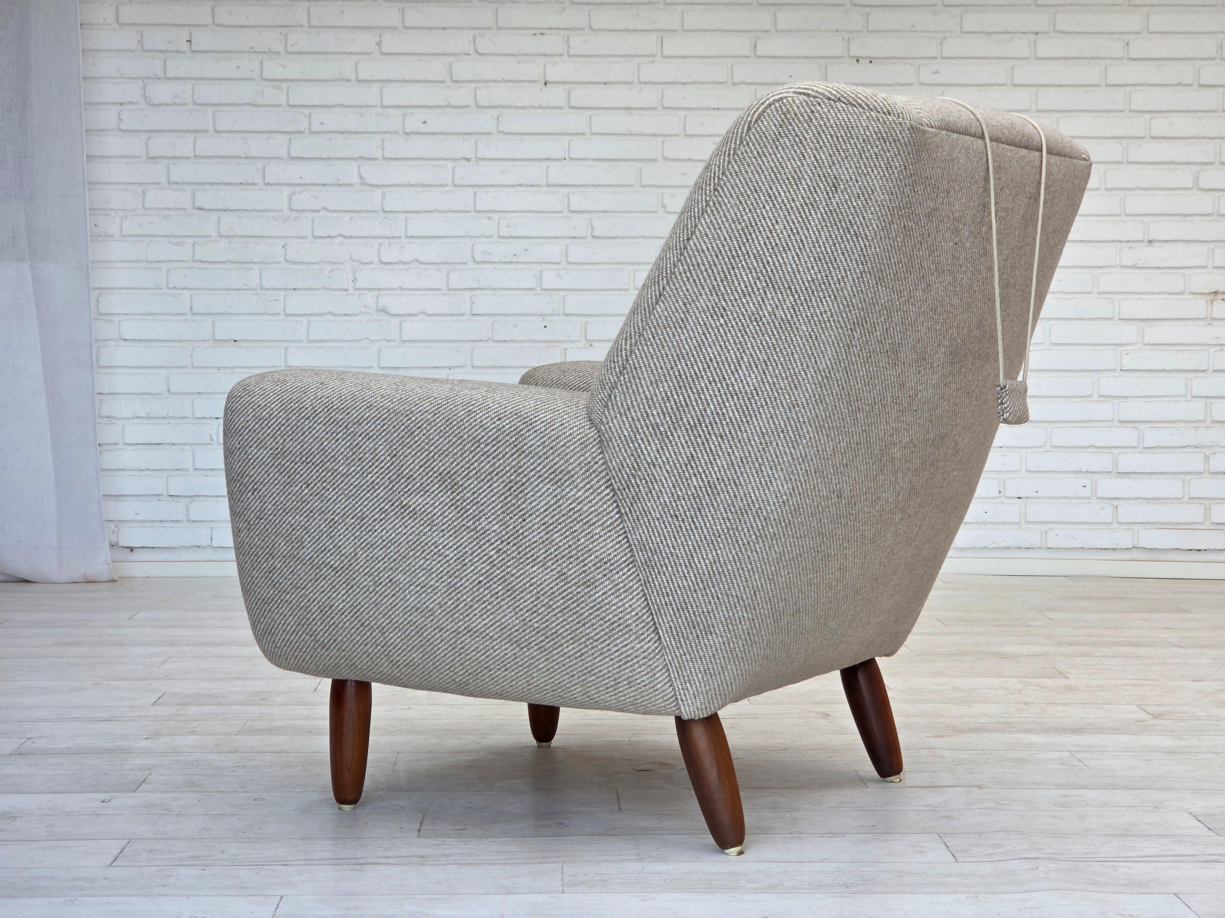 Lana Anni '60, design danese di Kurt Østervig per Rolschau Møbler, poltrona modello 61. in vendita