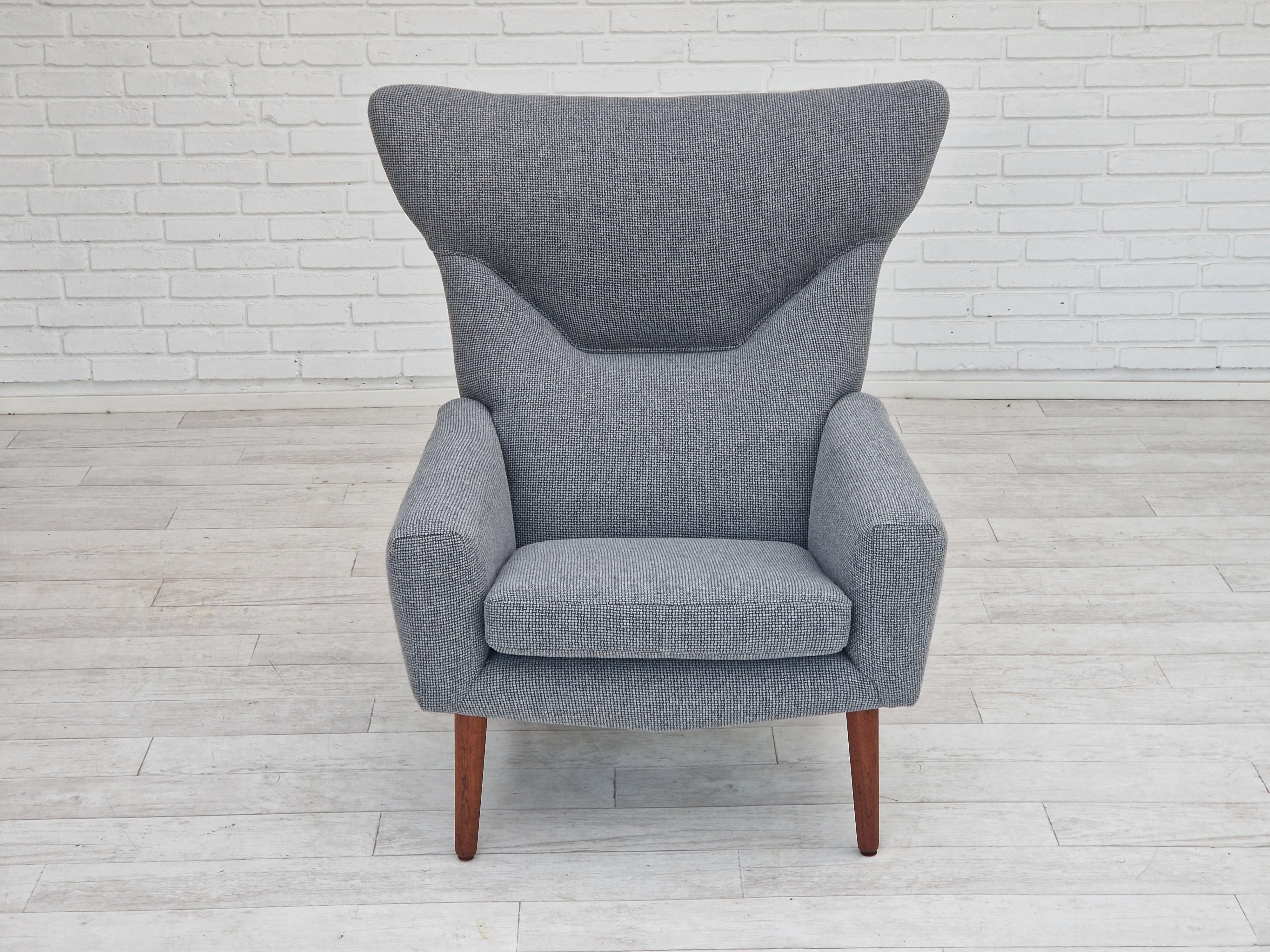 1960s Danish design by Kurt Østervig for Rolschau Møbler, relaxchair. In Good Condition In Tarm, 82