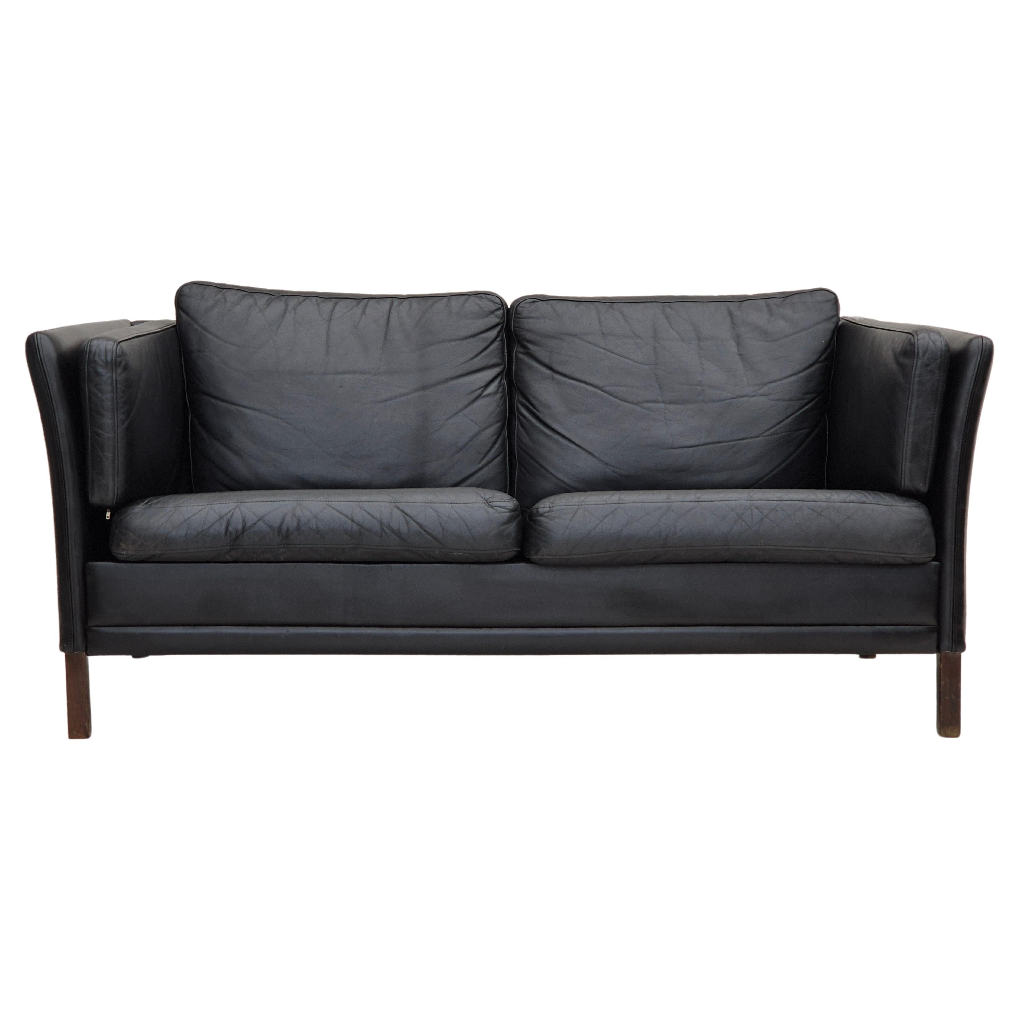 1960er Jahre, dänisches Design von Mogens Hansen, 2-sitziges Sofa im Originalzustand.