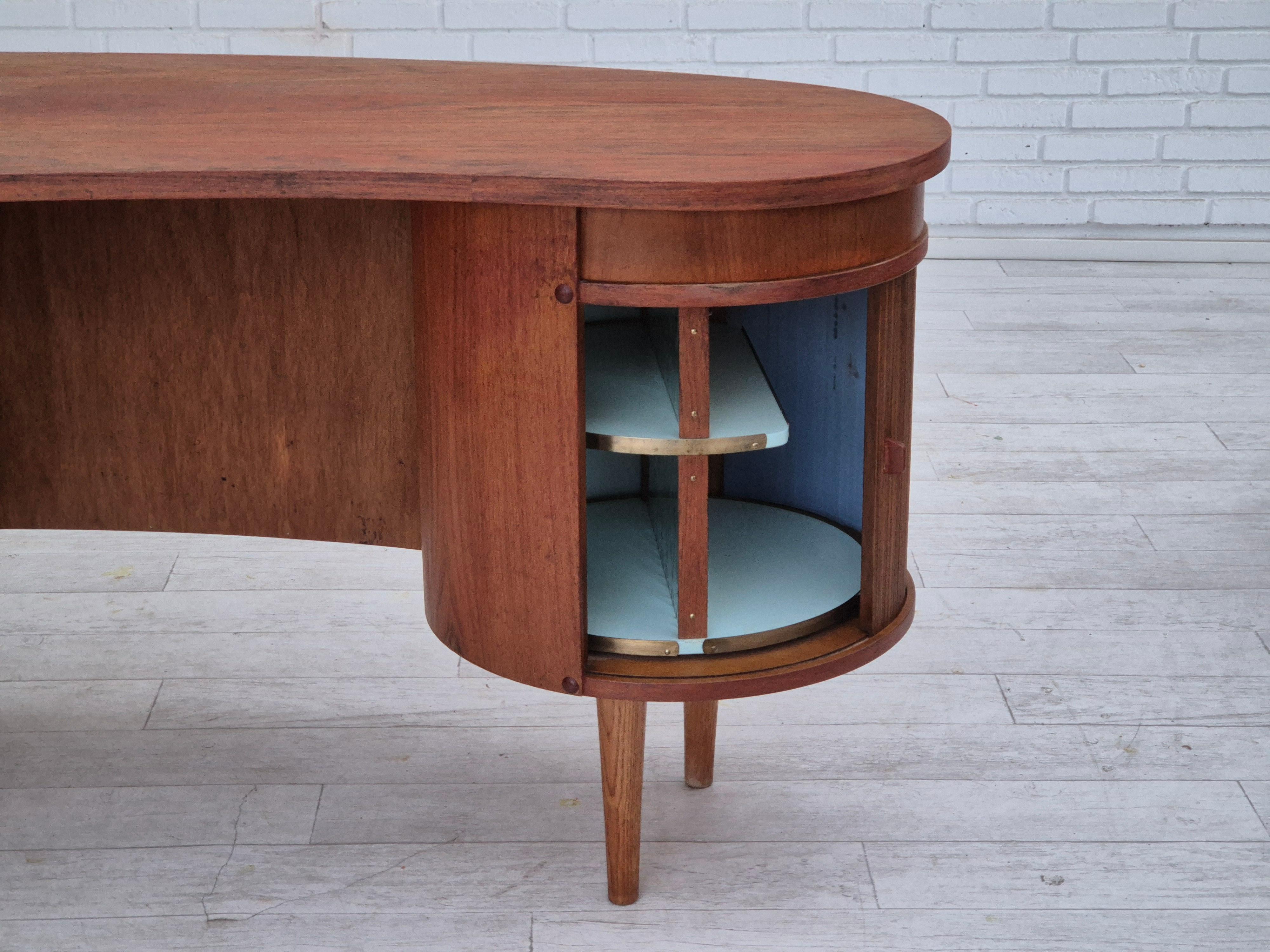 1960s, Danish design by Tibergaard Nielsen Møbelfabrik, free standing desk. 8