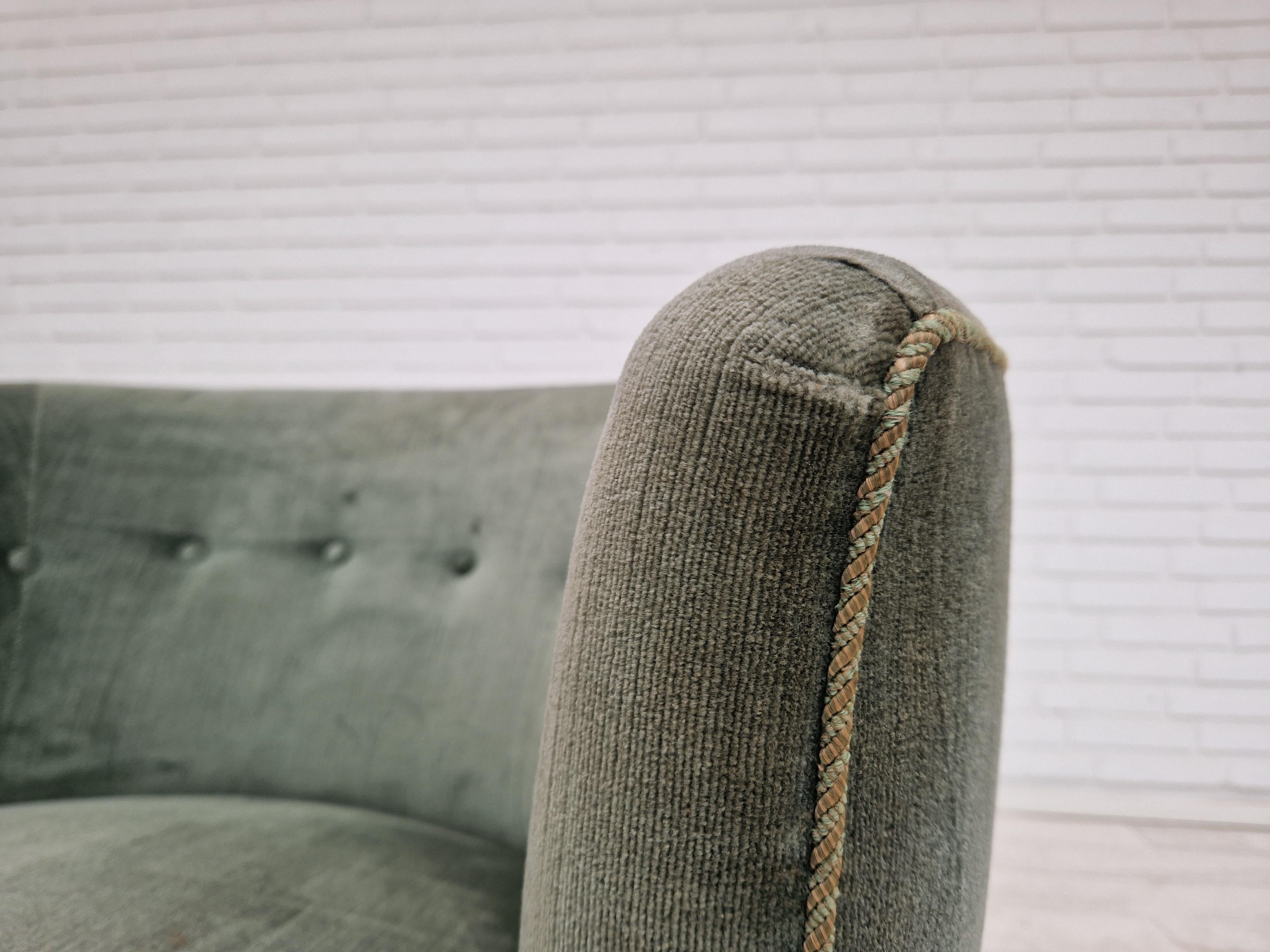 Fauteuil de salon courbé danois des années 1960, très bon état d'origine. en vente 3
