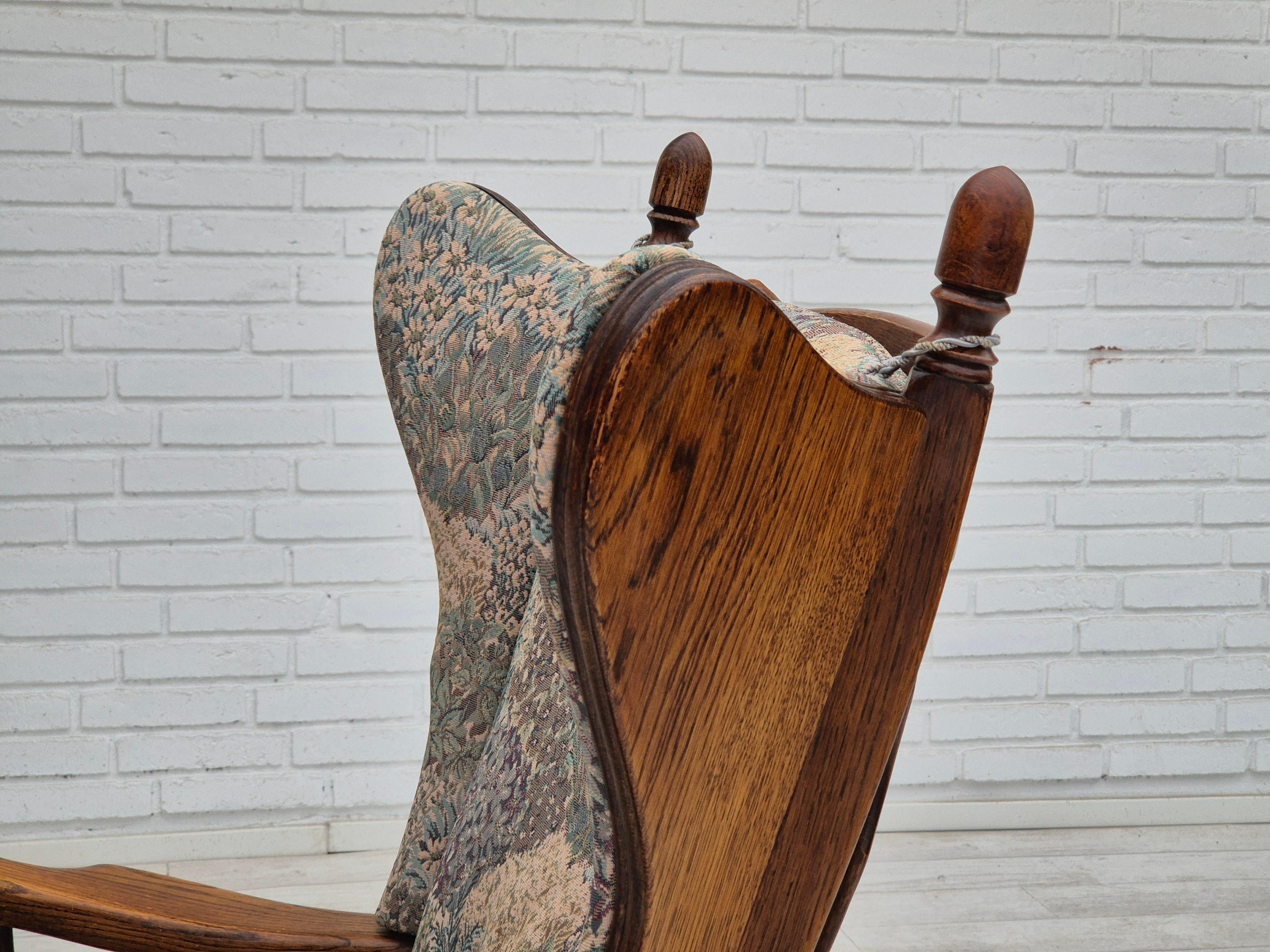 1960s, Danish design, fauteuil à dossier haut de Regan Møbelfabrik, Aarhus, original. en vente 9