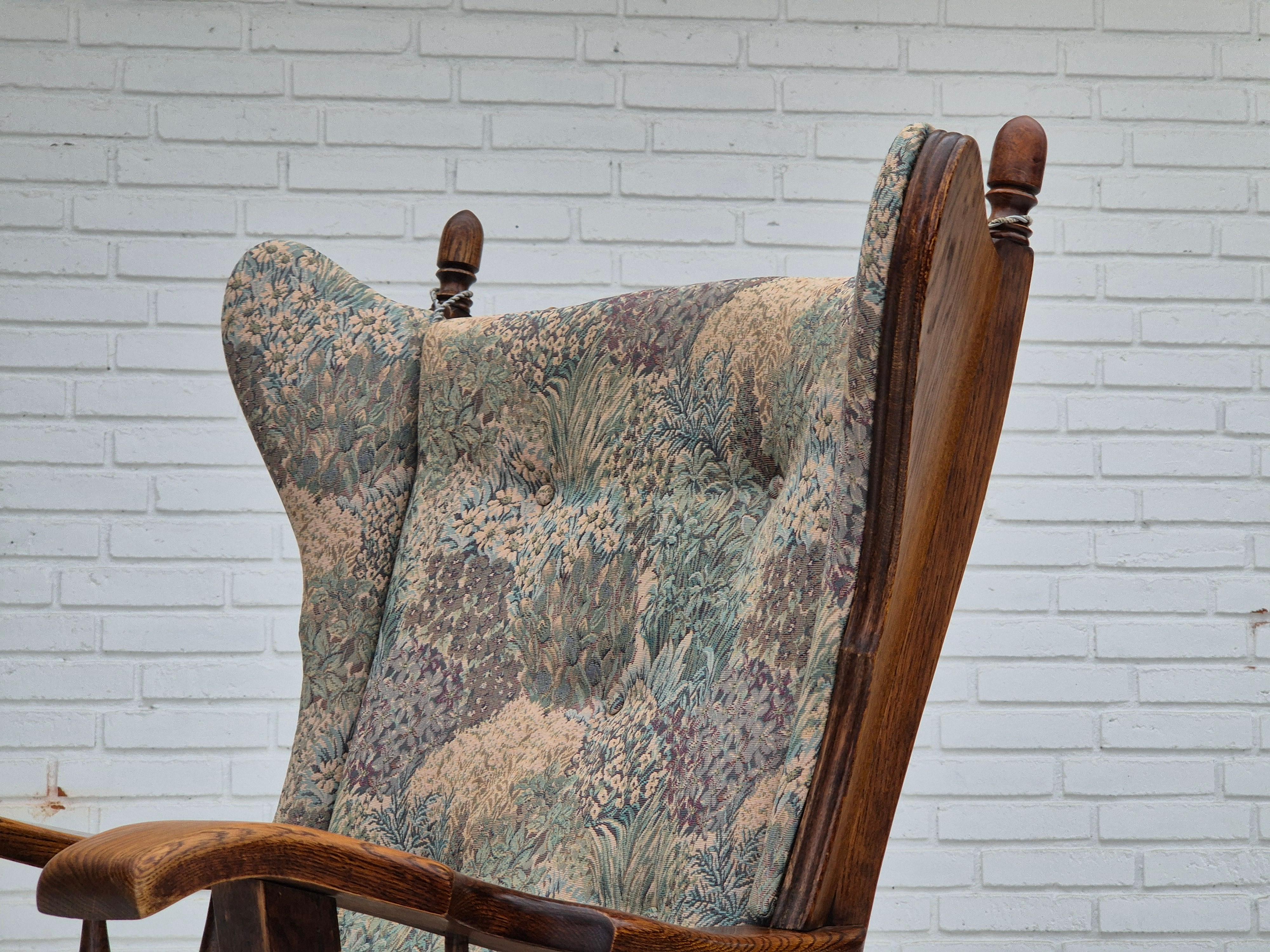1960s, Danish design, highback armchair by Regan Møbelfabrik, Aarhus, original. For Sale 11