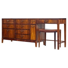 1960s danish design palisander dressing sideboard by Frode Holm