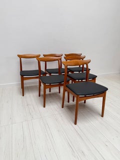 Esszimmerstühle aus Teakholz im dänischen Design der 1960er Jahre, Modell 112 von Erik Wørts, Vamo Sønderborg