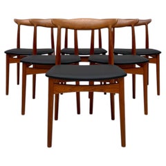 Esszimmerstühle aus Teakholz im dänischen Design der 1960er Jahre, Modell 112 von Erik Wørts, Vamo Sønderborg